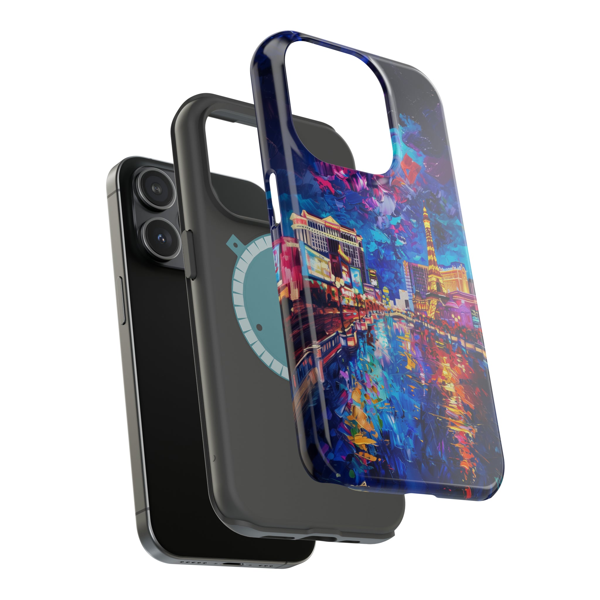 STIKISS™ Oil Paints Collection 01-012 Las Vegas iPhone MagSafe Tough Case