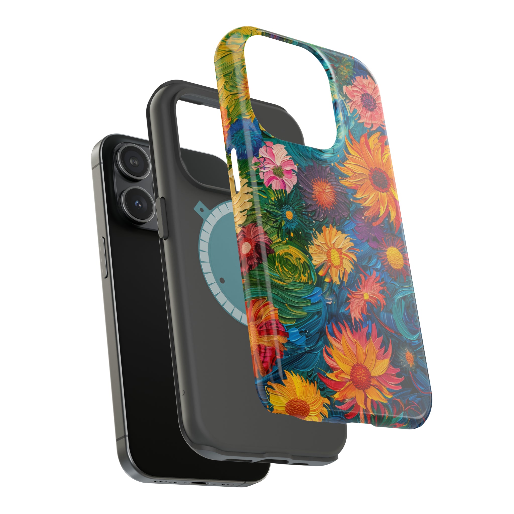 STIKISS™ Oil Paints Collection 01-001 Flowers iPhone MagSafe Tough Case