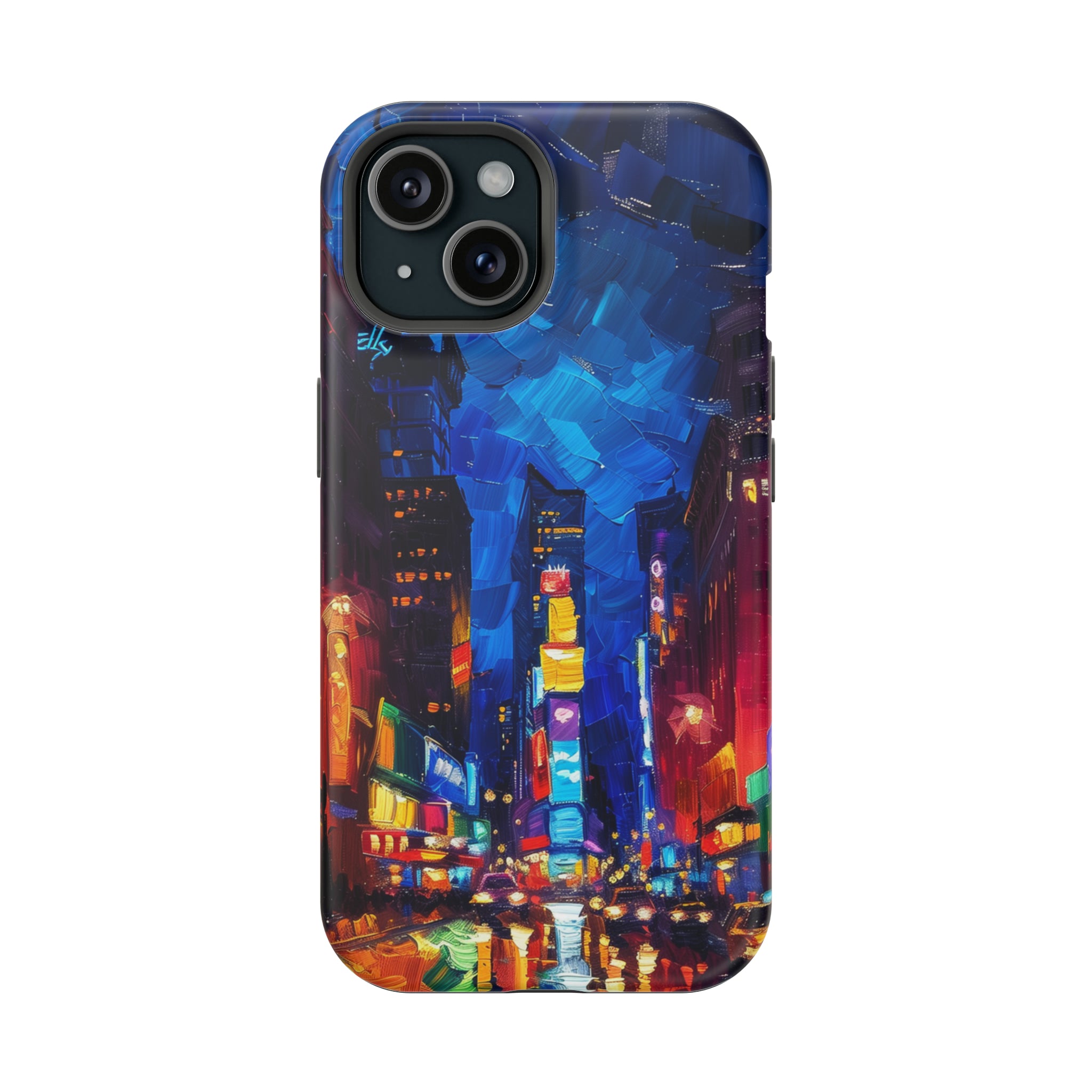 STIKISS™ Oil Paints Collection 01-006 Times Square iPhone MagSafe Tough Case