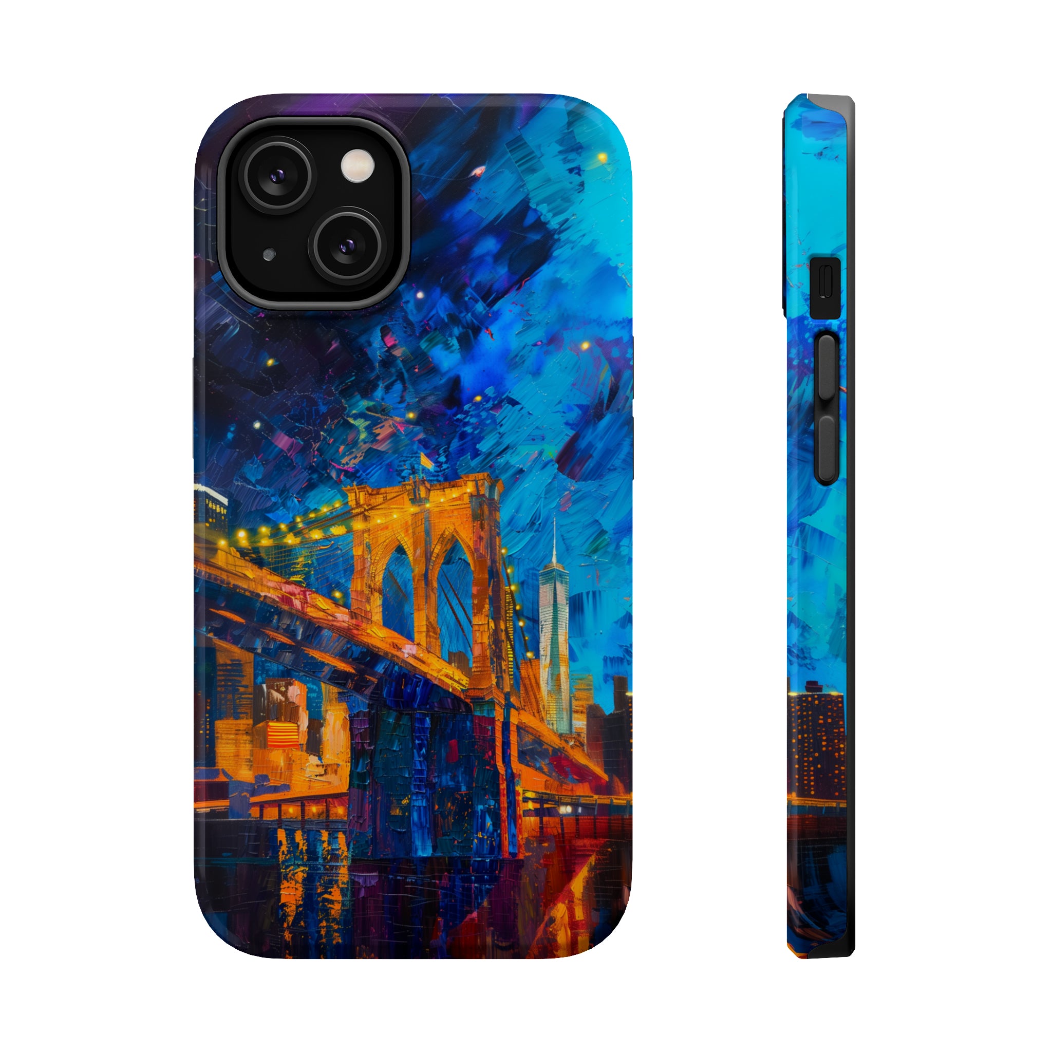 STIKISS™ Oil Paints Collection 01-007 Brooklyn Bridge iPhone MagSafe Tough Case