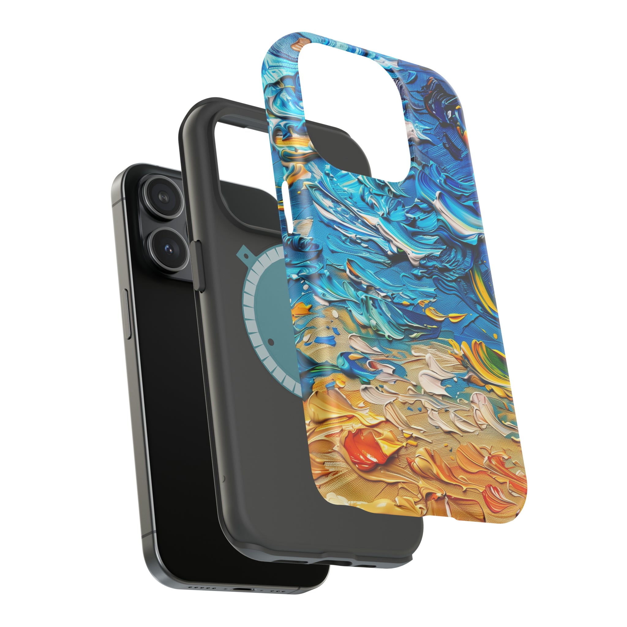 STIKISS™ Oil Paints Collection 01-008 Beach iPhone MagSafe Tough Case