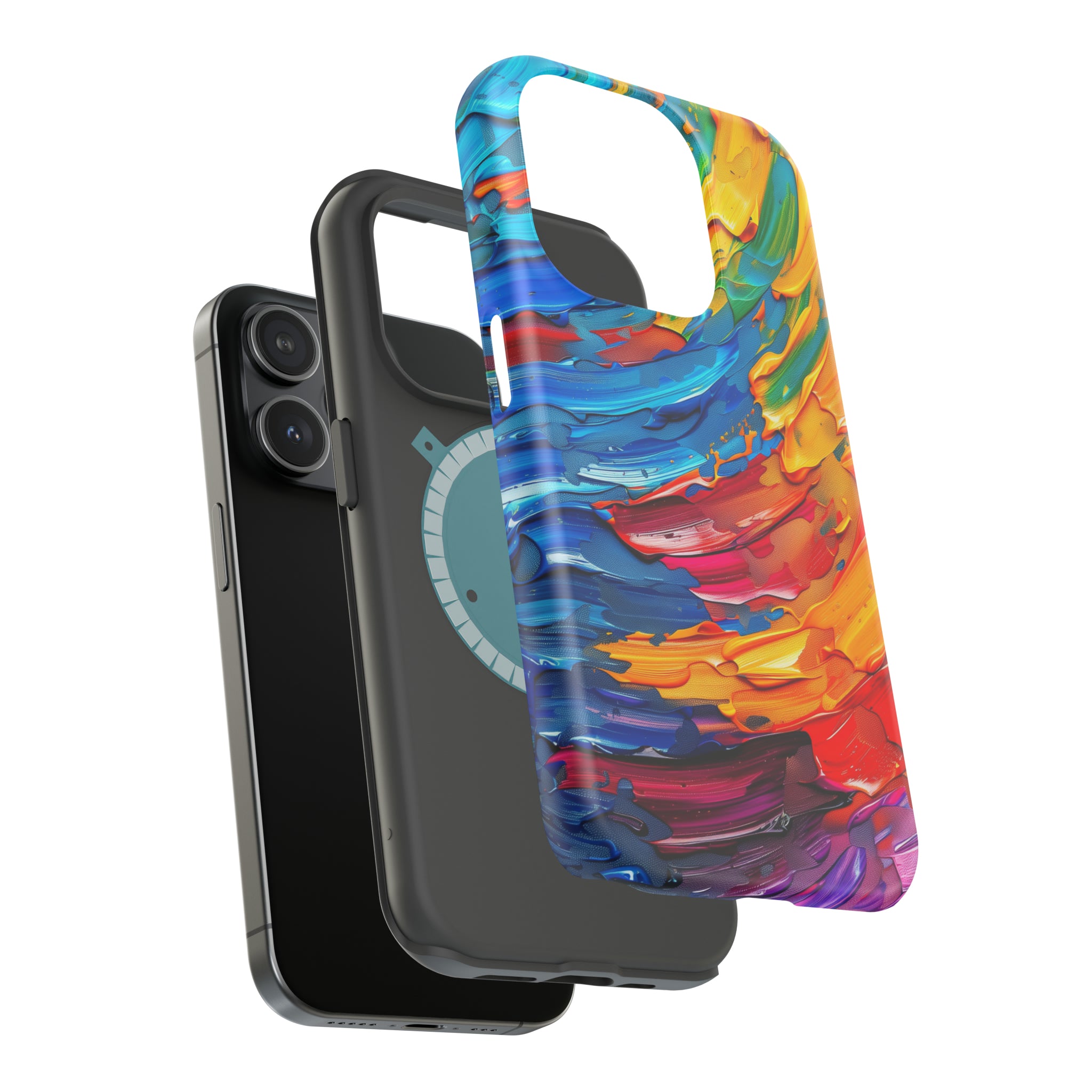 STIKISS™ Oil Paints Collection 01-015 Rainbow iPhone MagSafe Tough Case