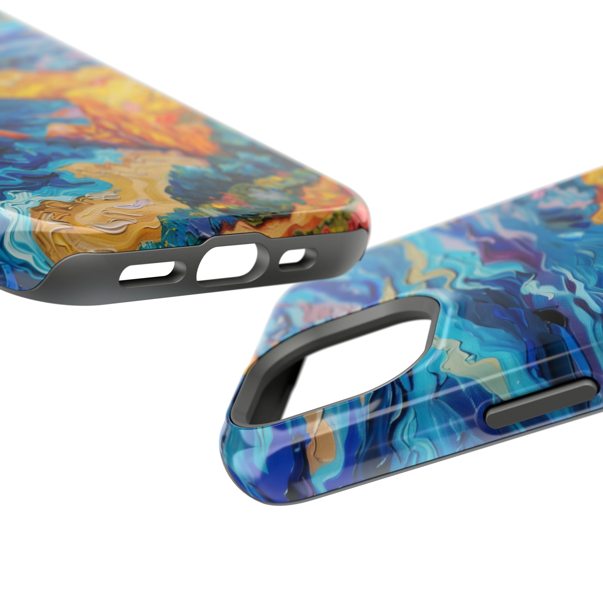 STIKISS™ Oil Paints Collection 01-011 Big Sur iPhone MagSafe Tough Case