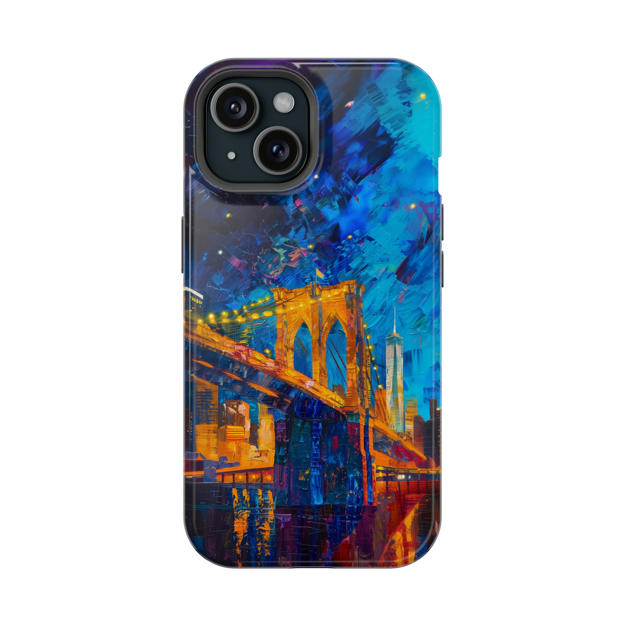 STIKISS™ Oil Paints Collection 01-007 Brooklyn Bridge iPhone MagSafe Tough Case