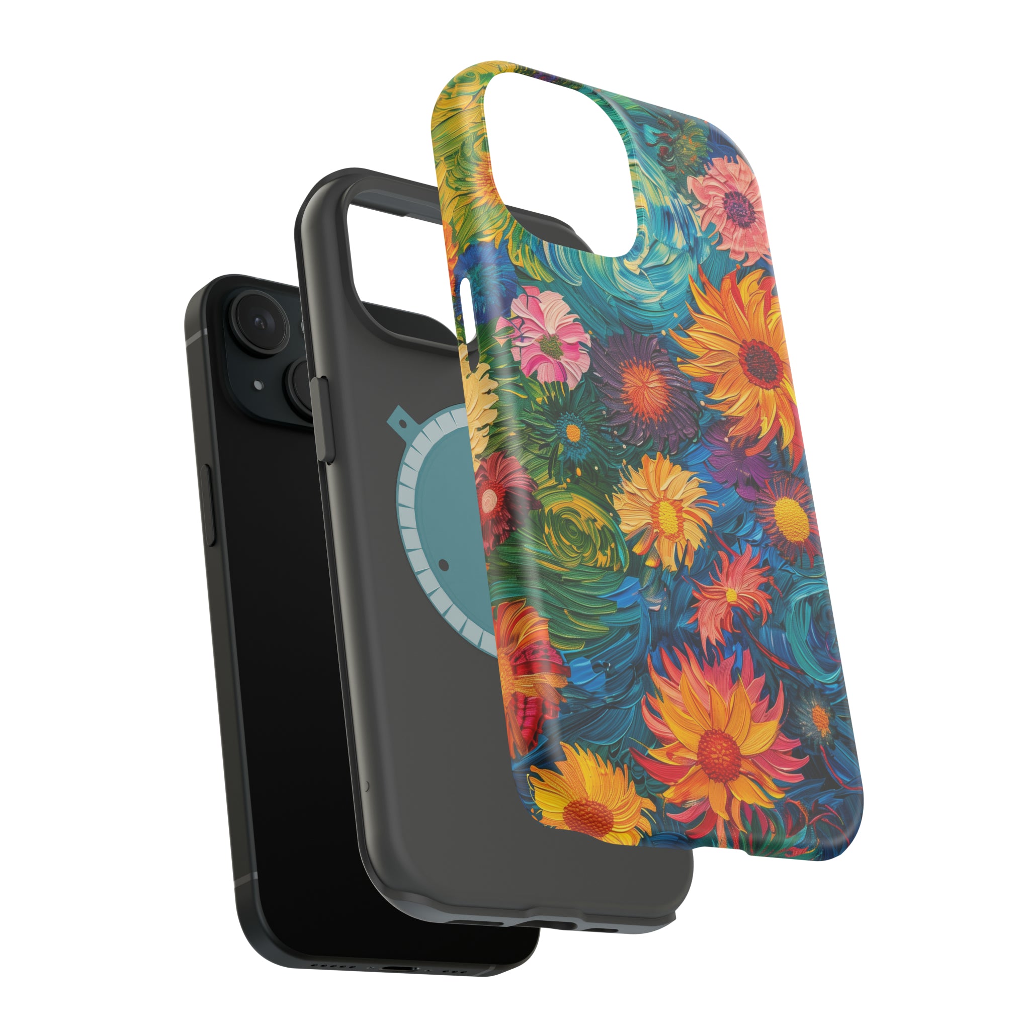 STIKISS™ Oil Paints Collection 01-001 Flowers iPhone MagSafe Tough Case