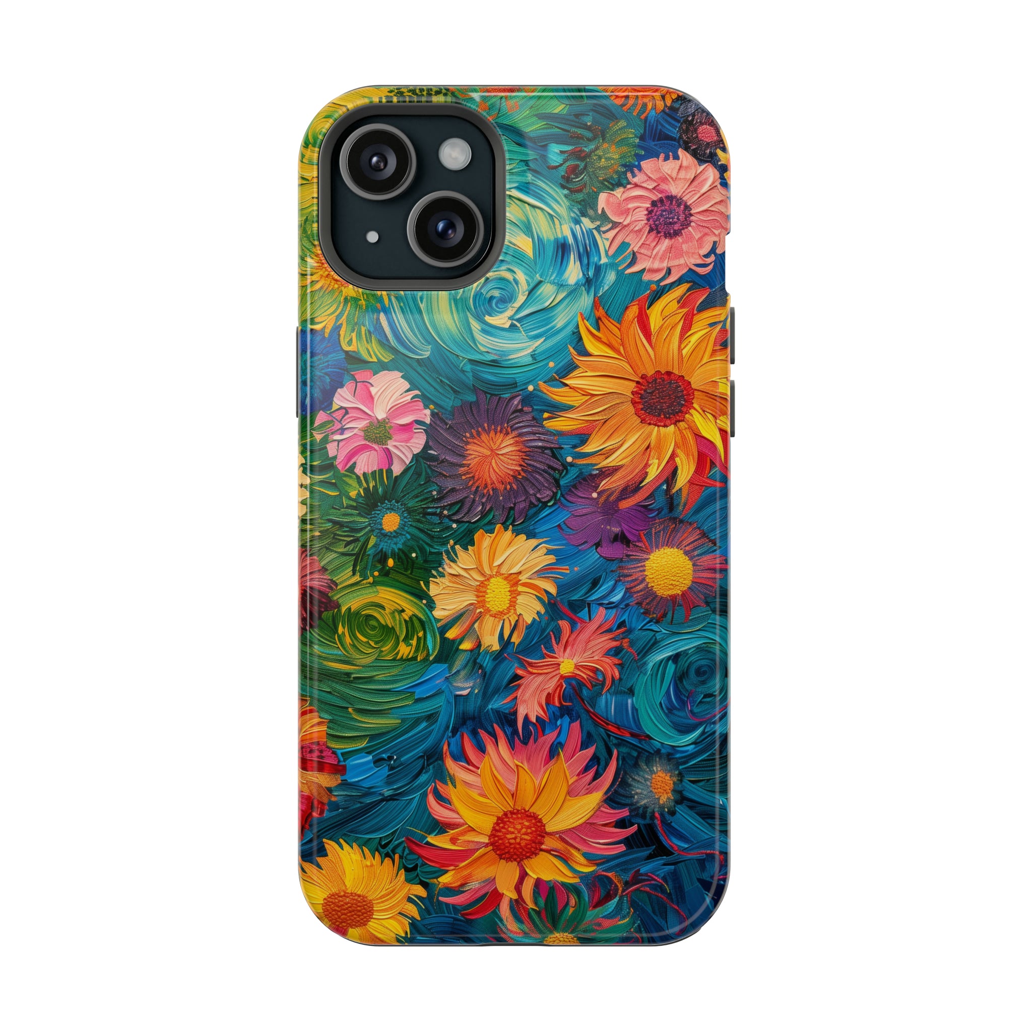 STIKISS™ Oil Paints Collection 01-001 Flowers iPhone MagSafe Tough Case