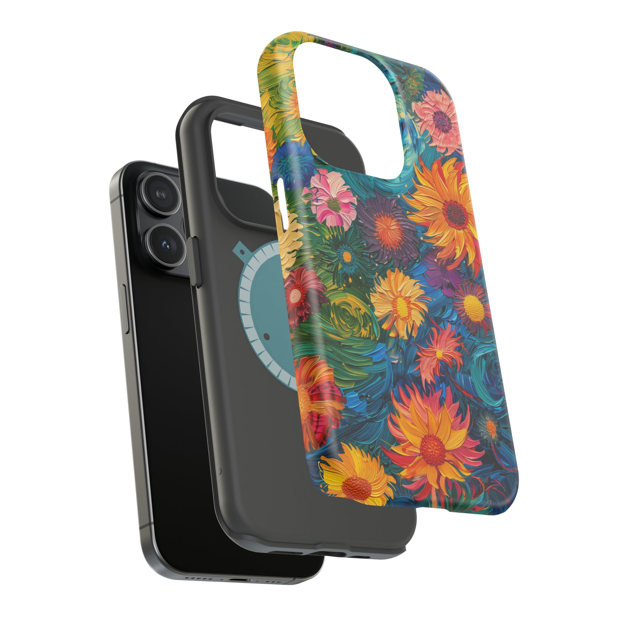 STIKISS™ Oil Paints Collection 01-001 Flowers iPhone MagSafe Tough Case