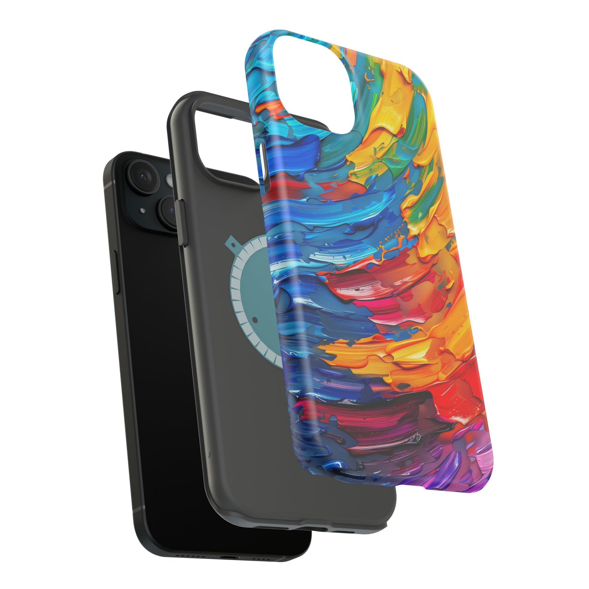 STIKISS™ Oil Paints Collection 01-015 Rainbow iPhone MagSafe Tough Case