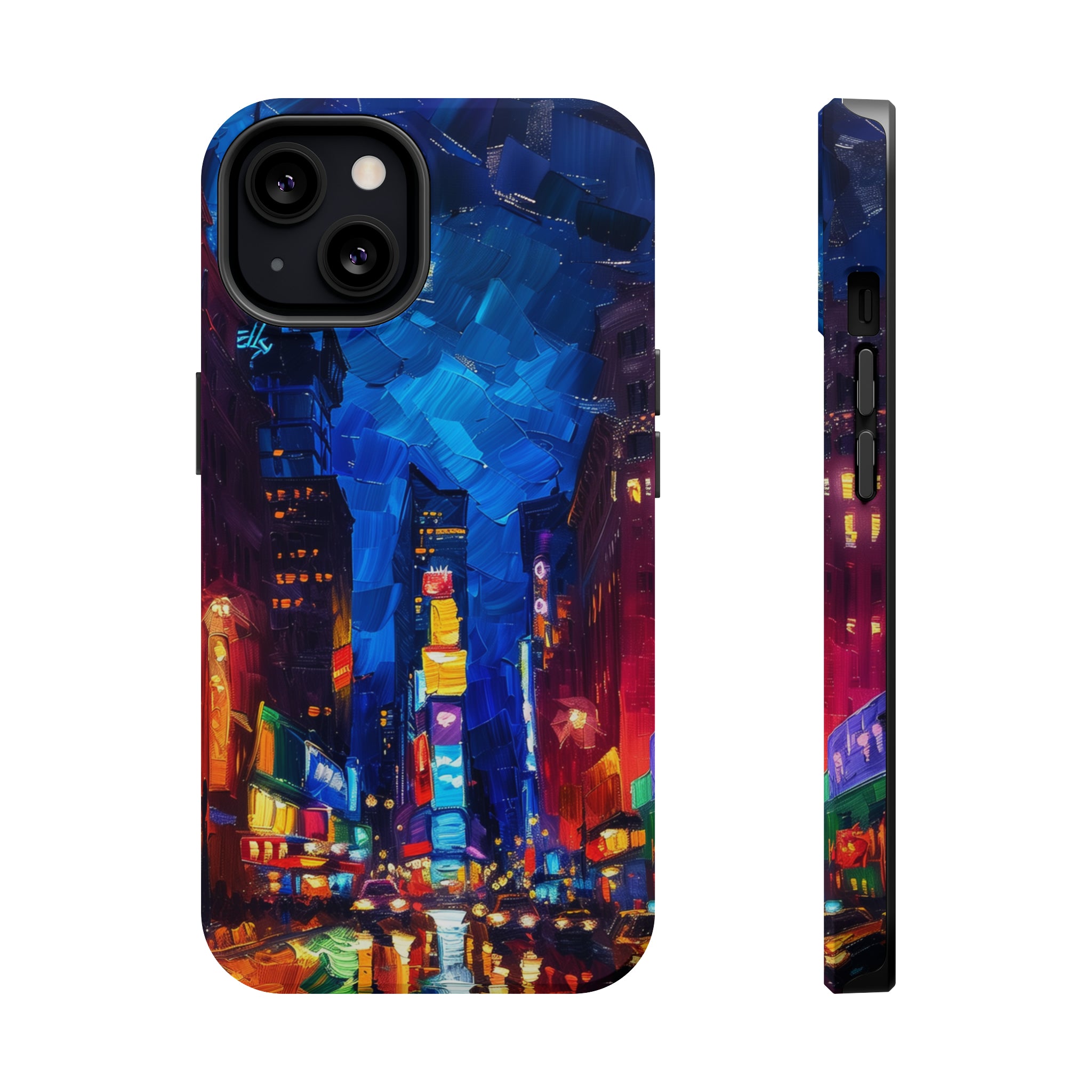 STIKISS™ Oil Paints Collection 01-006 Times Square iPhone MagSafe Tough Case