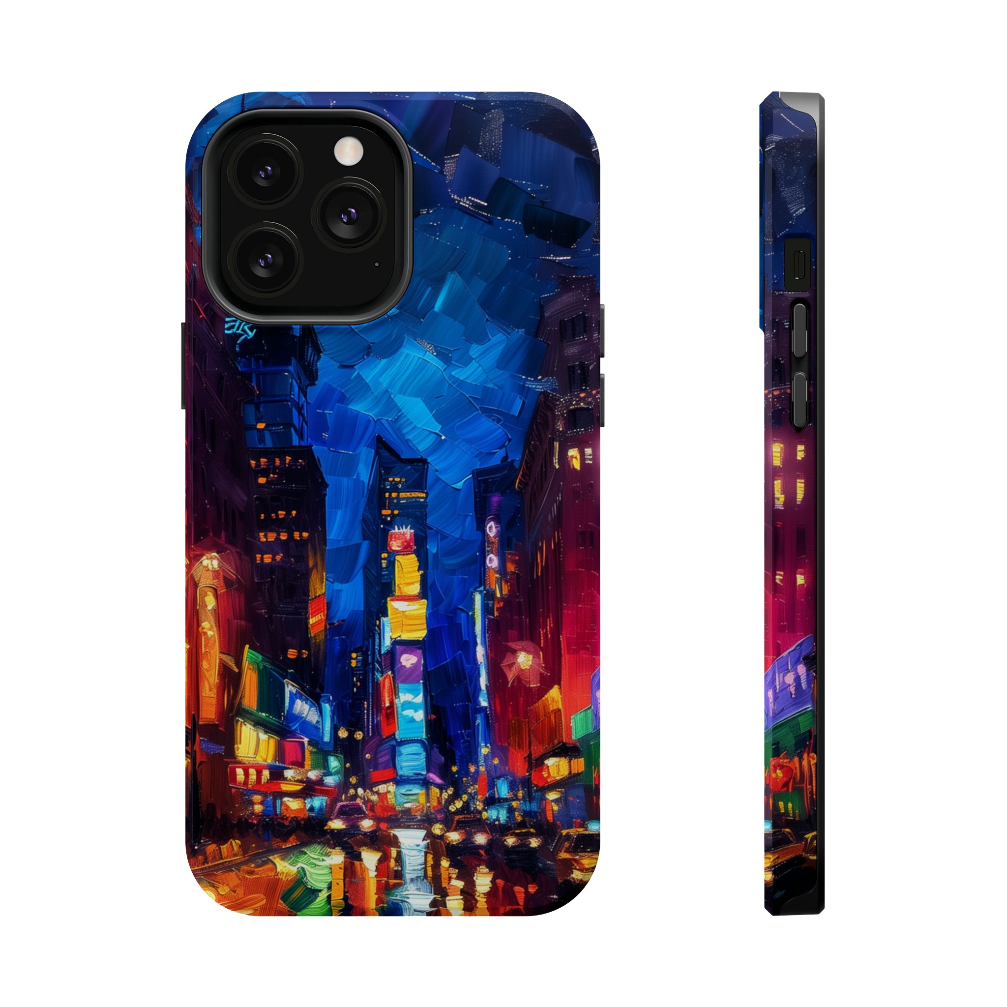 STIKISS™ Oil Paints Collection 01-006 Times Square iPhone MagSafe Tough Case