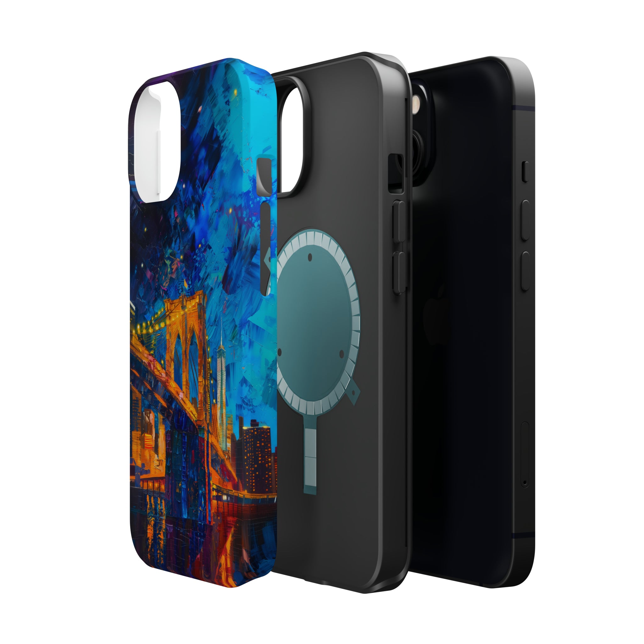 STIKISS™ Oil Paints Collection 01-007 Brooklyn Bridge iPhone MagSafe Tough Case