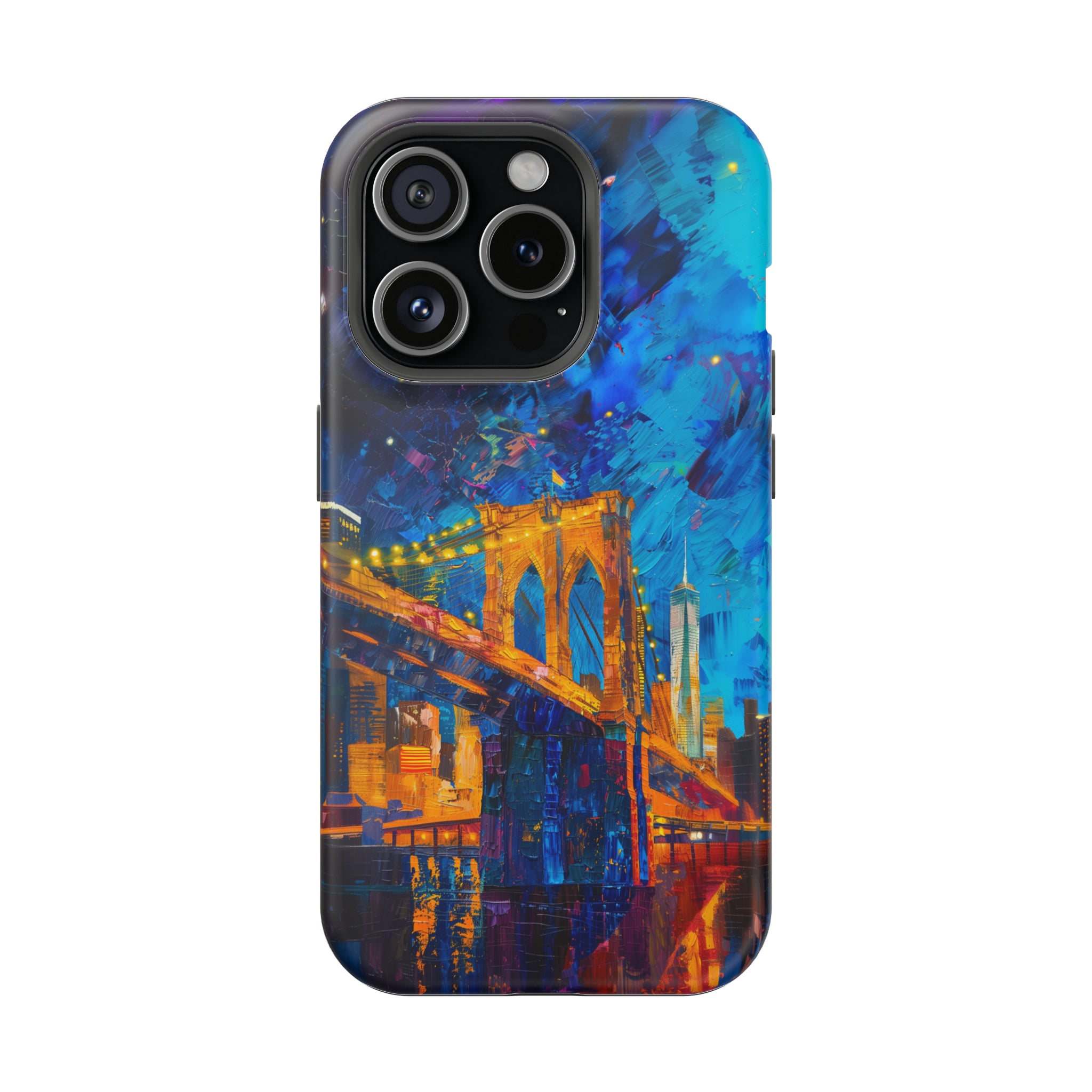 STIKISS™ Oil Paints Collection 01-007 Brooklyn Bridge iPhone MagSafe Tough Case