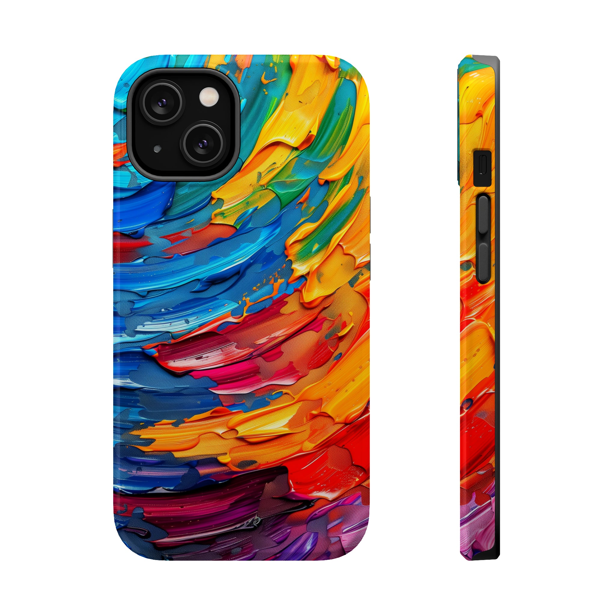 STIKISS™ Oil Paints Collection 01-015 Rainbow iPhone MagSafe Tough Case