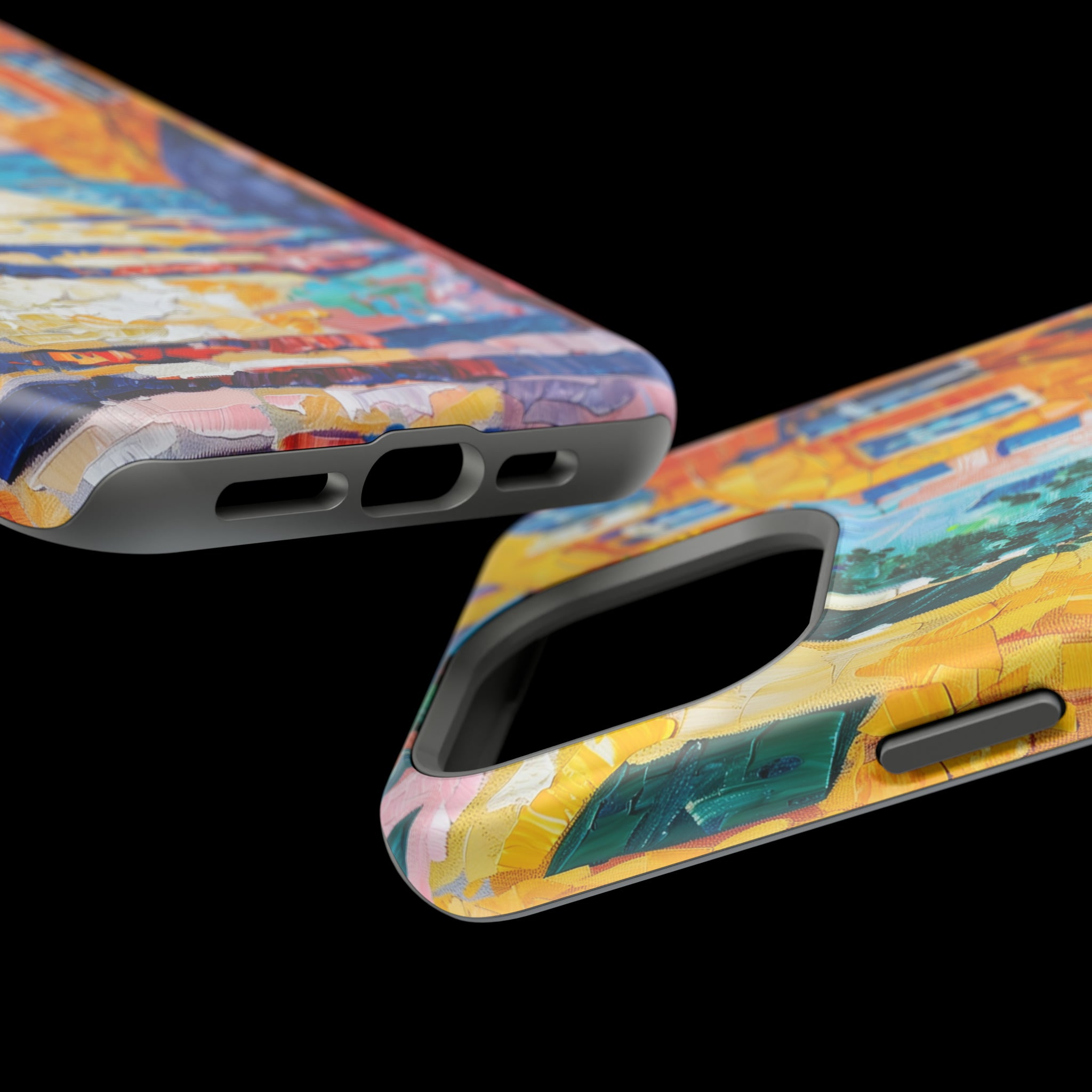 STIKISS™ Oil Paints Collection 01-014 Cozy Alleyway iPhone MagSafe Tough Case