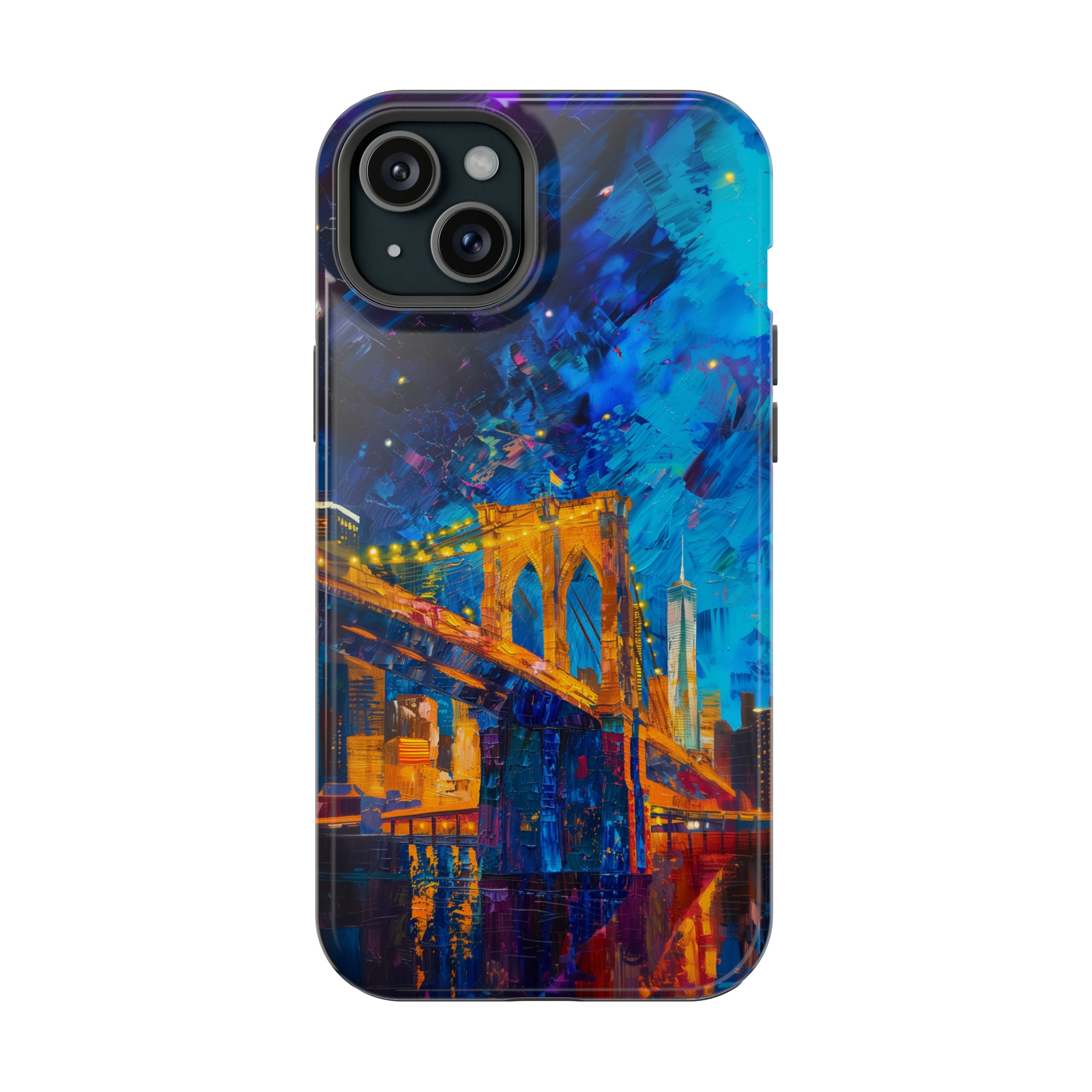 STIKISS™ Oil Paints Collection 01-007 Brooklyn Bridge iPhone MagSafe Tough Case