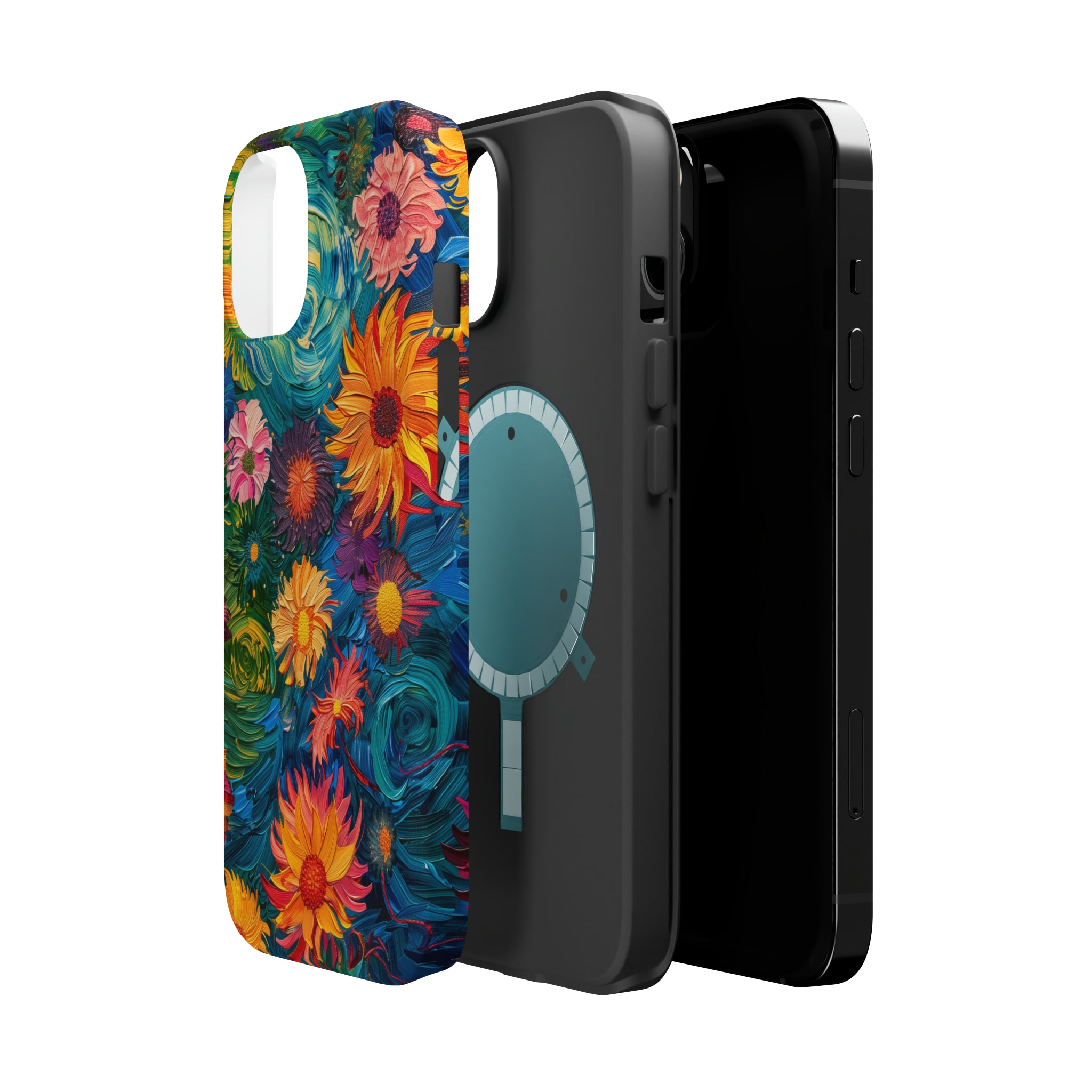 STIKISS™ Oil Paints Collection 01-001 Flowers iPhone MagSafe Tough Case