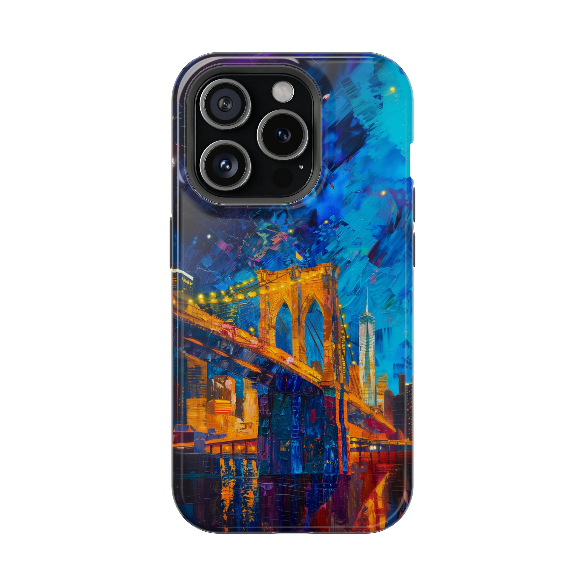 STIKISS™ Oil Paints Collection 01-007 Brooklyn Bridge iPhone MagSafe Tough Case