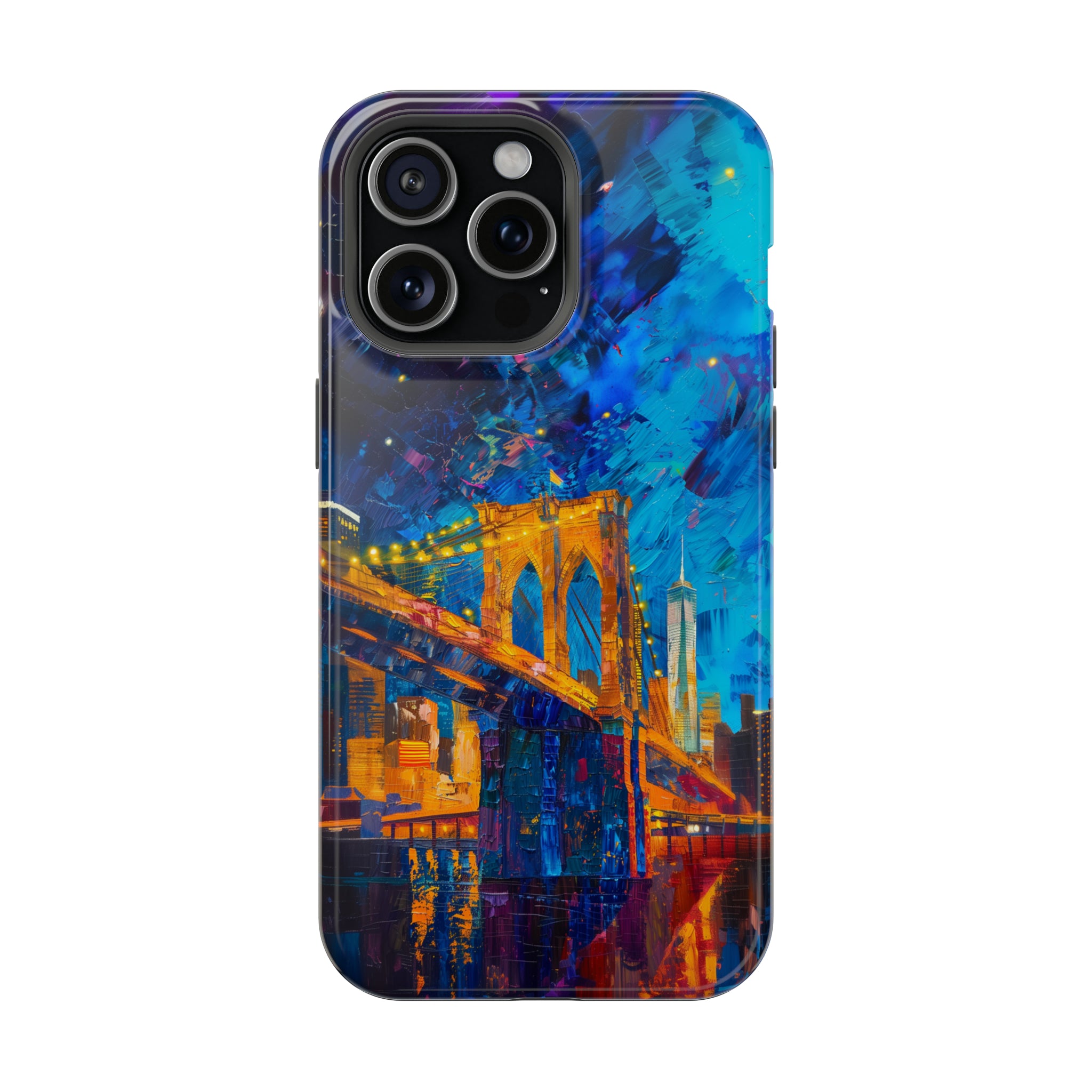 STIKISS™ Oil Paints Collection 01-007 Brooklyn Bridge iPhone MagSafe Tough Case