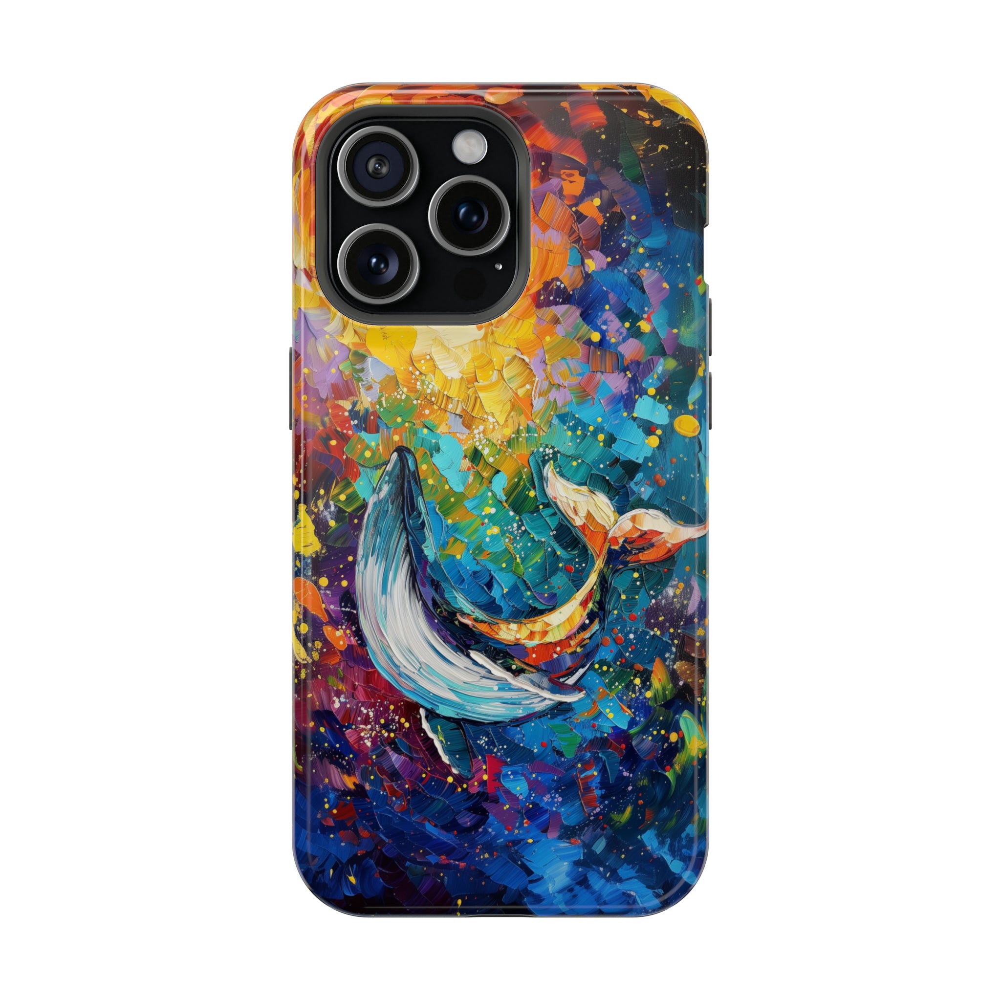 STIKISS™ Oil Paints Collection 01-019 Whale iPhone MagSafe Tough Case