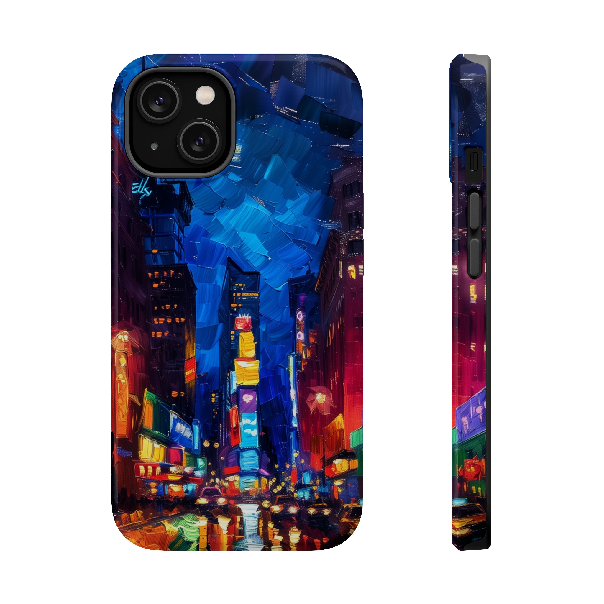 STIKISS™ Oil Paints Collection 01-006 Times Square iPhone MagSafe Tough Case