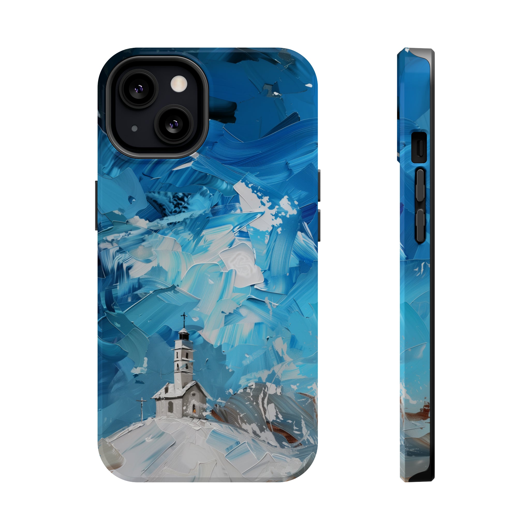 STIKISS™ Oil Paints Collection 01-017 Church iPhone MagSafe Tough Case