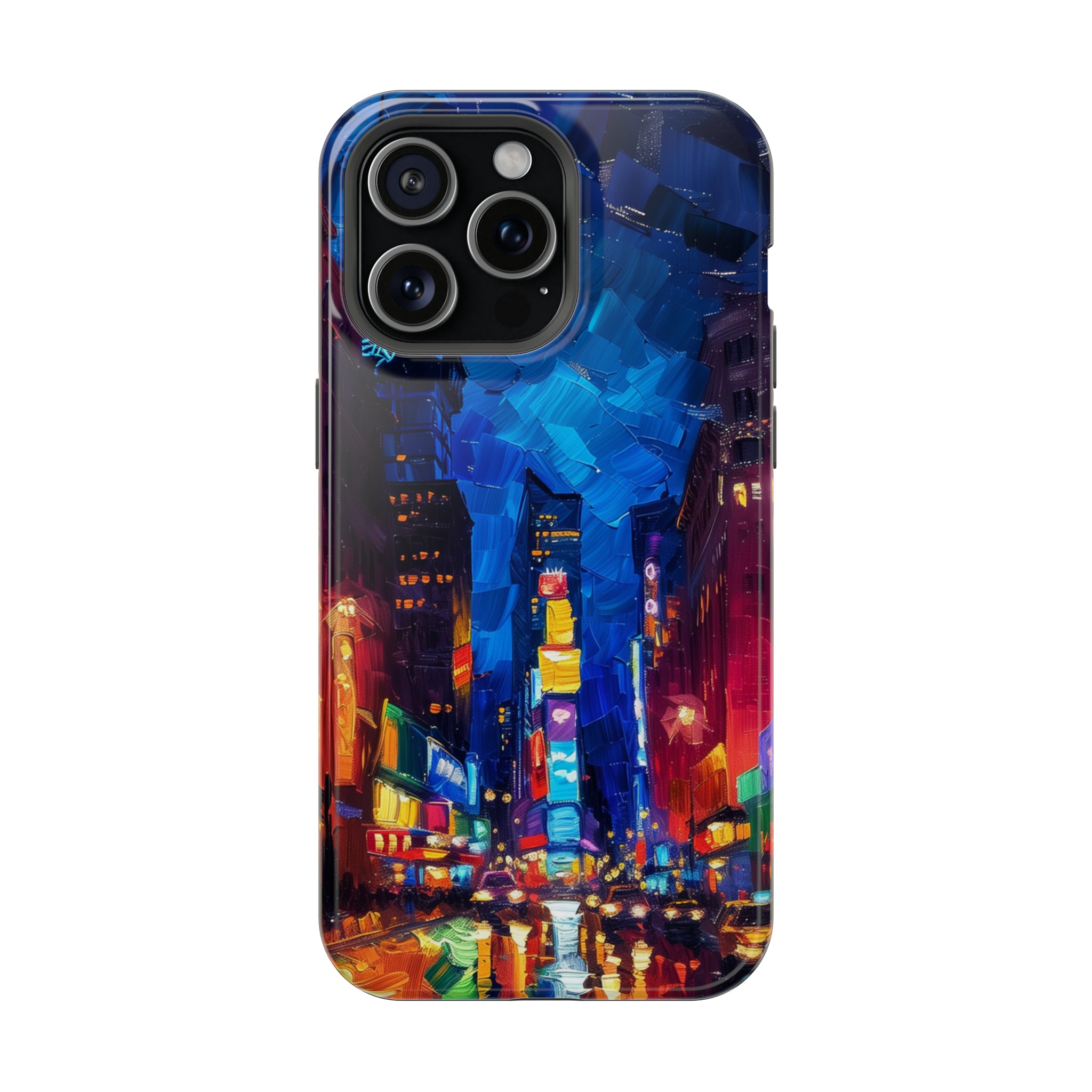 STIKISS™ Oil Paints Collection 01-006 Times Square iPhone MagSafe Tough Case