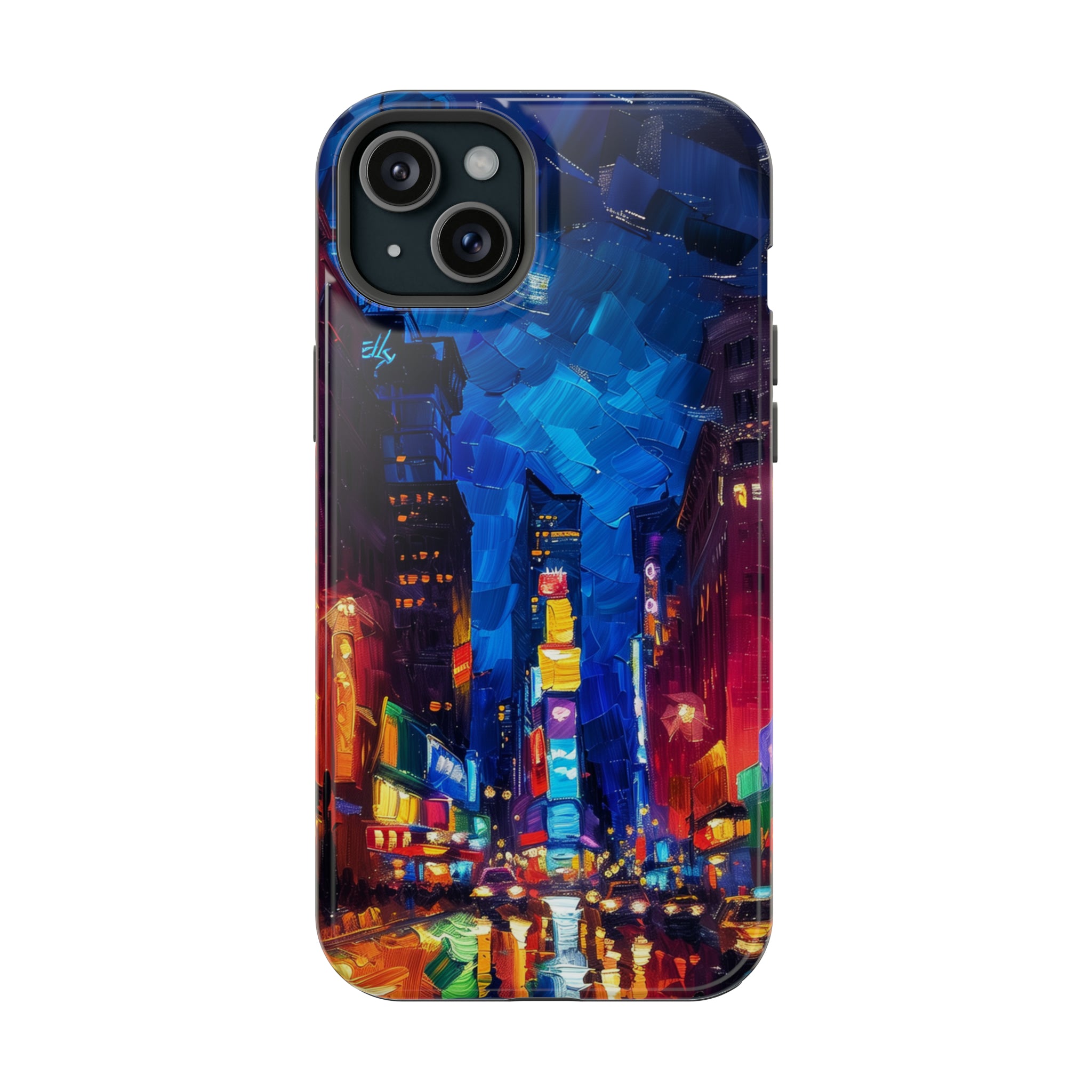 STIKISS™ Oil Paints Collection 01-006 Times Square iPhone MagSafe Tough Case