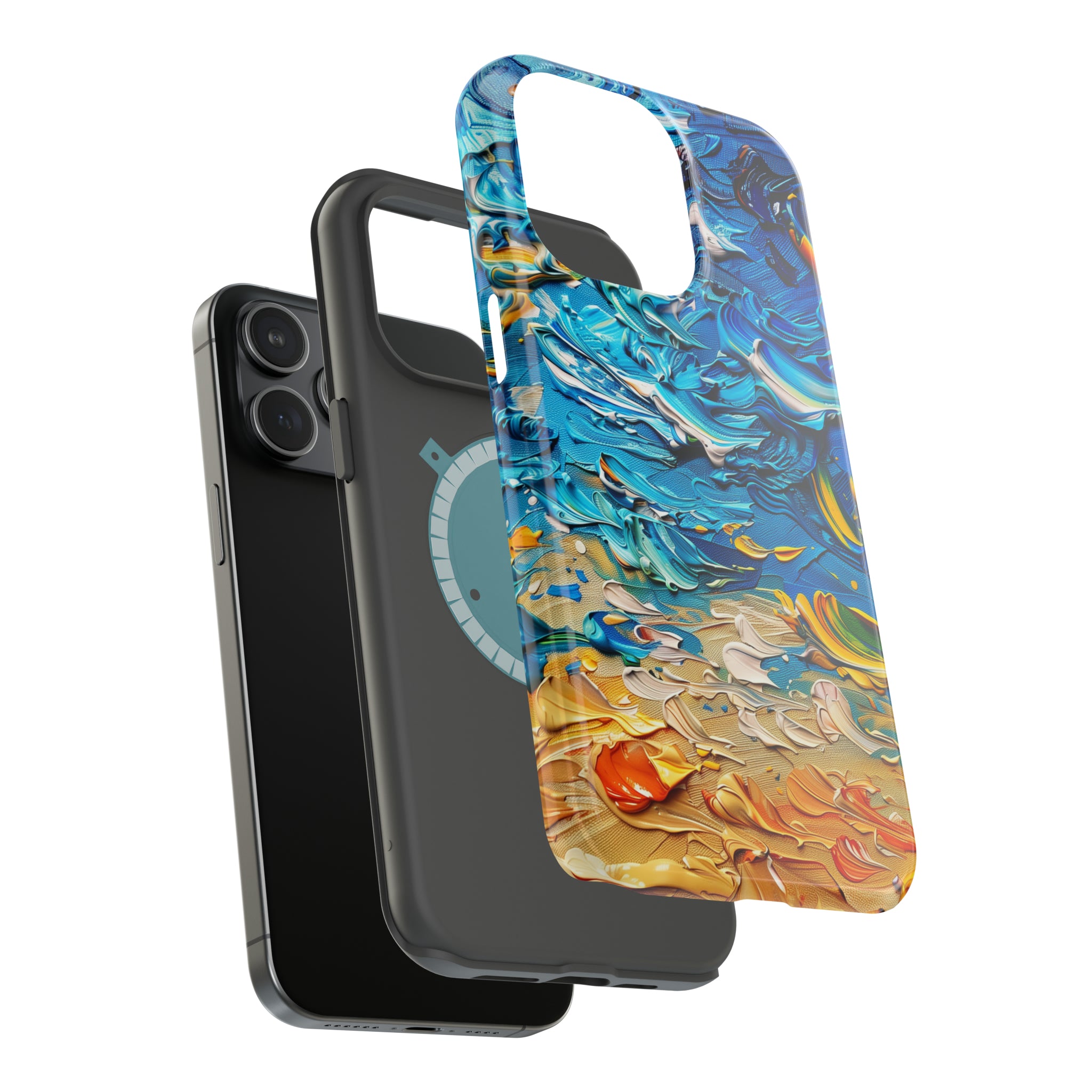 STIKISS™ Oil Paints Collection 01-008 Beach iPhone MagSafe Tough Case