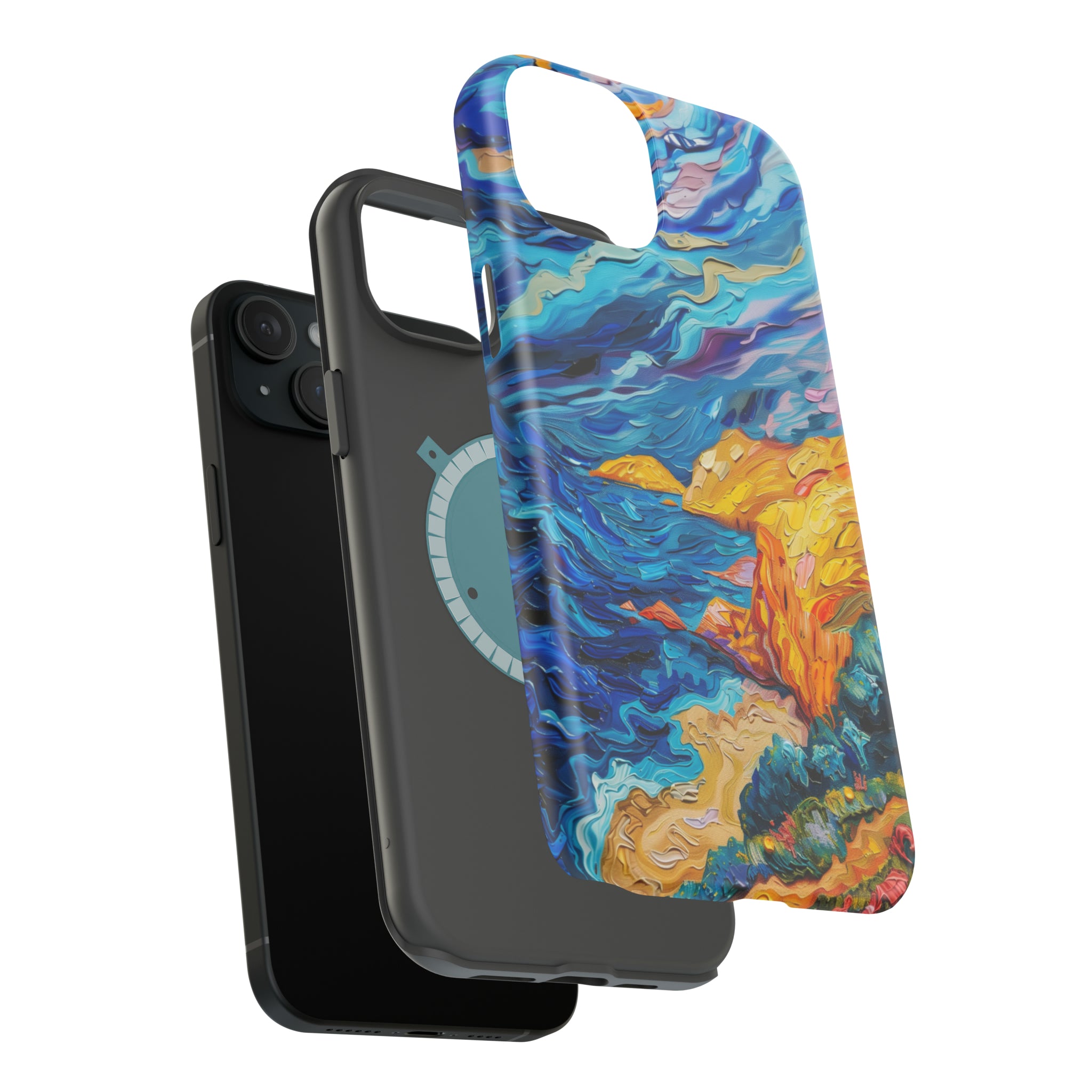 STIKISS™ Oil Paints Collection 01-011 Big Sur iPhone MagSafe Tough Case