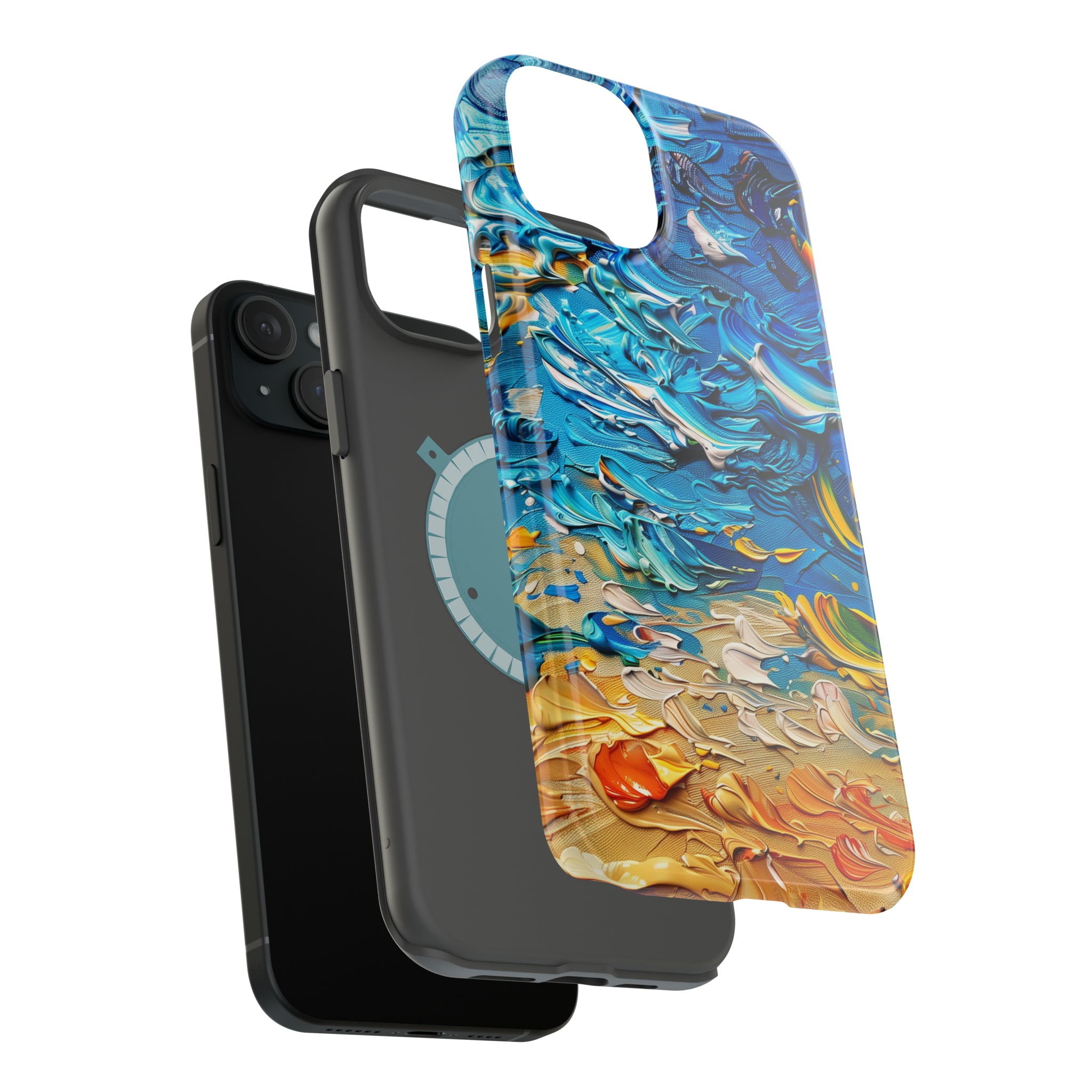 STIKISS™ Oil Paints Collection 01-008 Beach iPhone MagSafe Tough Case