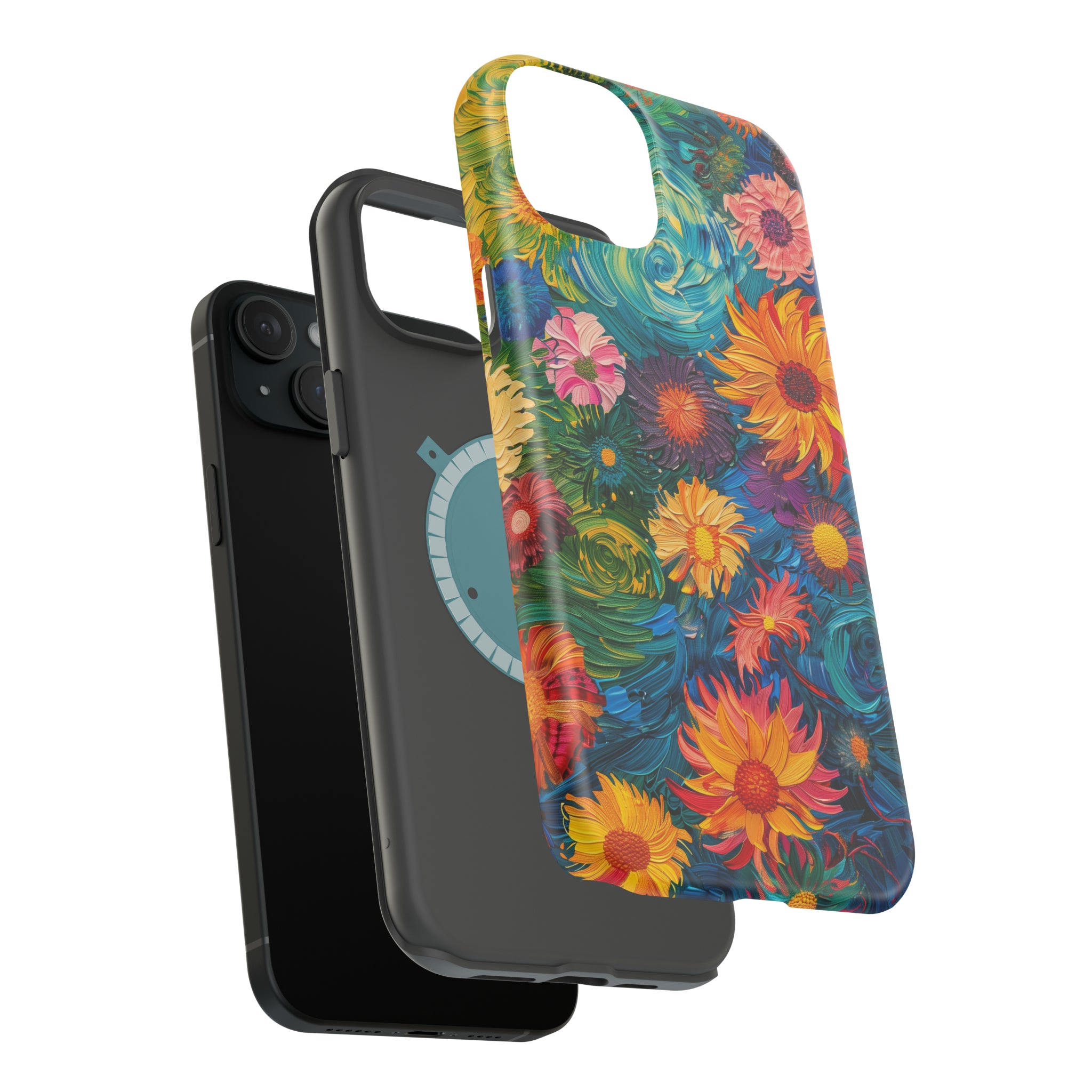 STIKISS™ Oil Paints Collection 01-001 Flowers iPhone MagSafe Tough Case