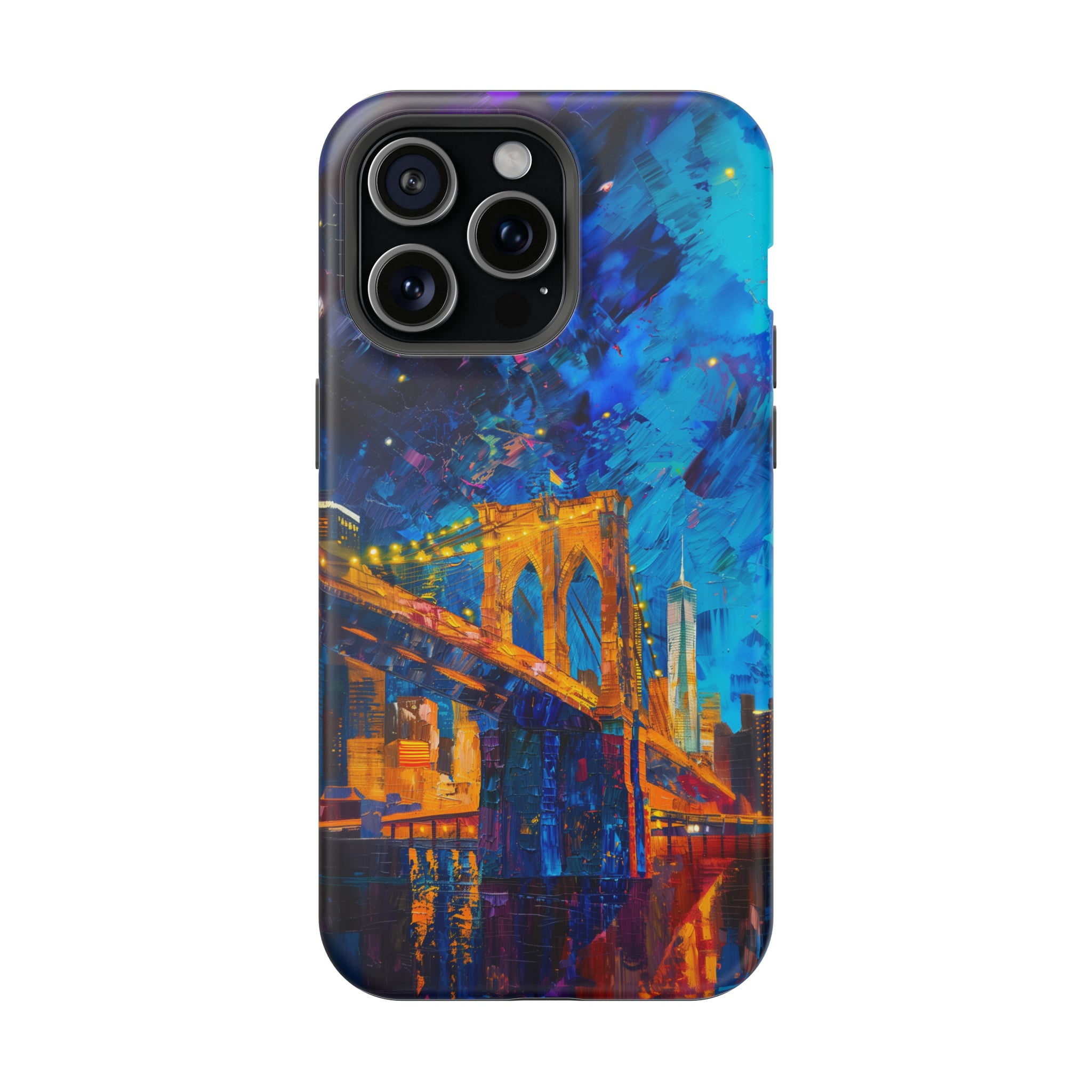 STIKISS™ Oil Paints Collection 01-007 Brooklyn Bridge iPhone MagSafe Tough Case