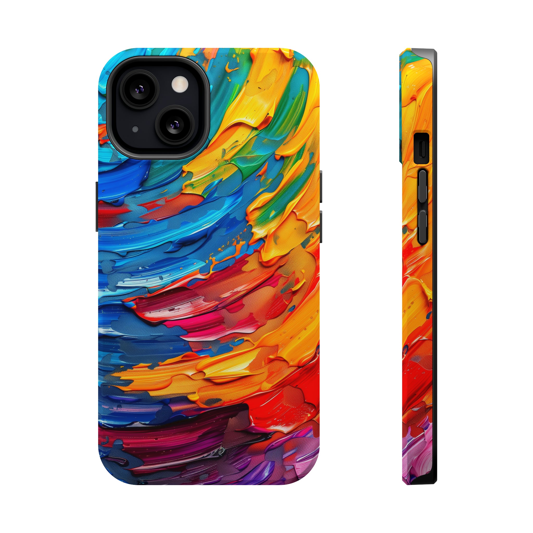 STIKISS™ Oil Paints Collection 01-015 Rainbow iPhone MagSafe Tough Case