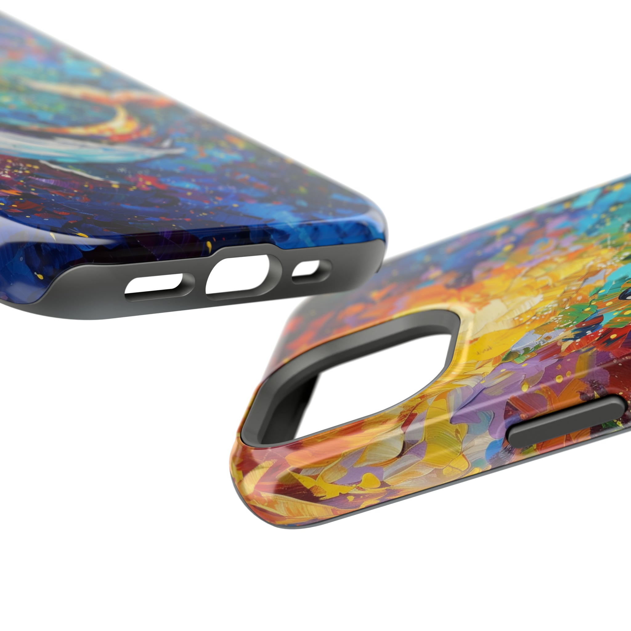 STIKISS™ Oil Paints Collection 01-019 Whale iPhone MagSafe Tough Case