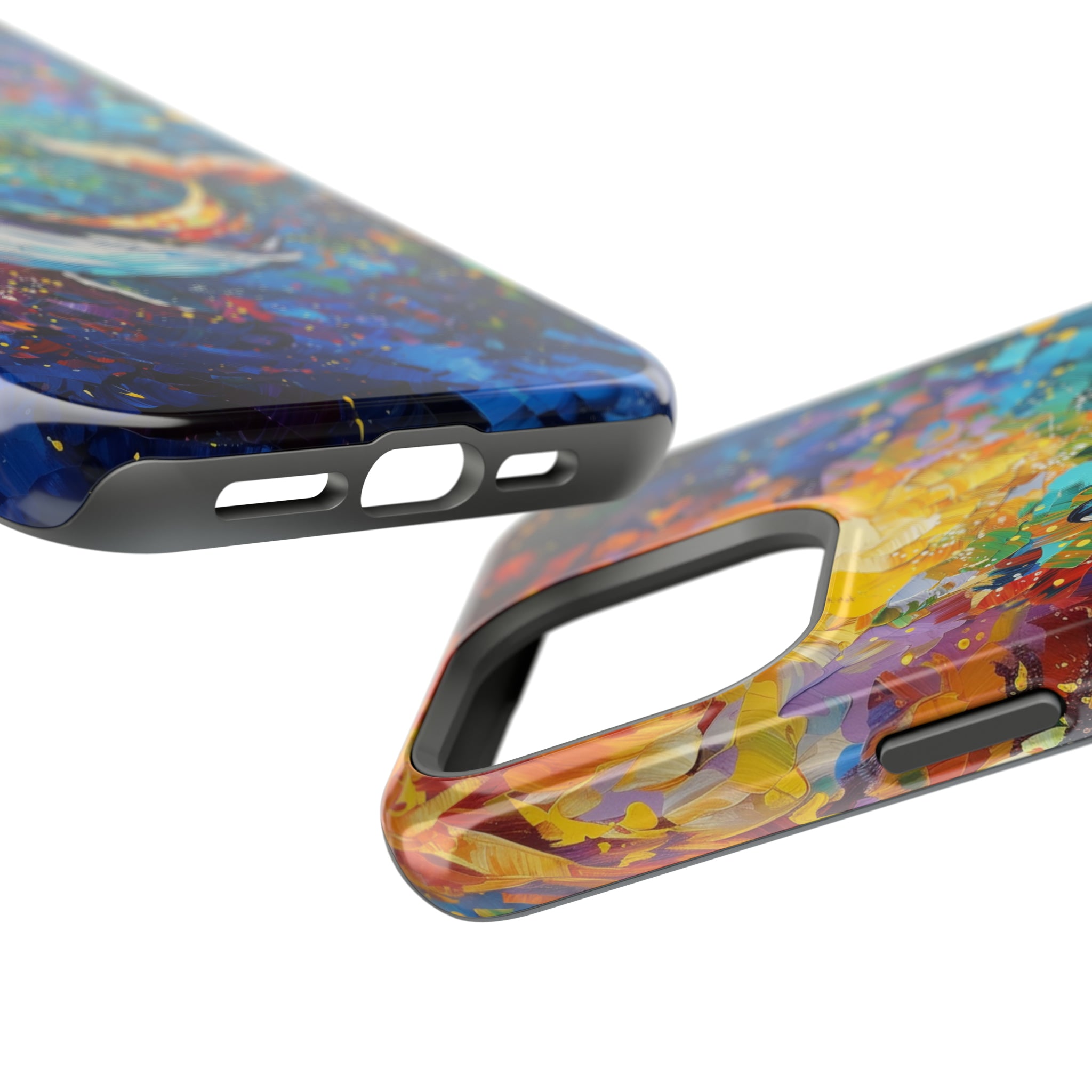 STIKISS™ Oil Paints Collection 01-019 Whale iPhone MagSafe Tough Case