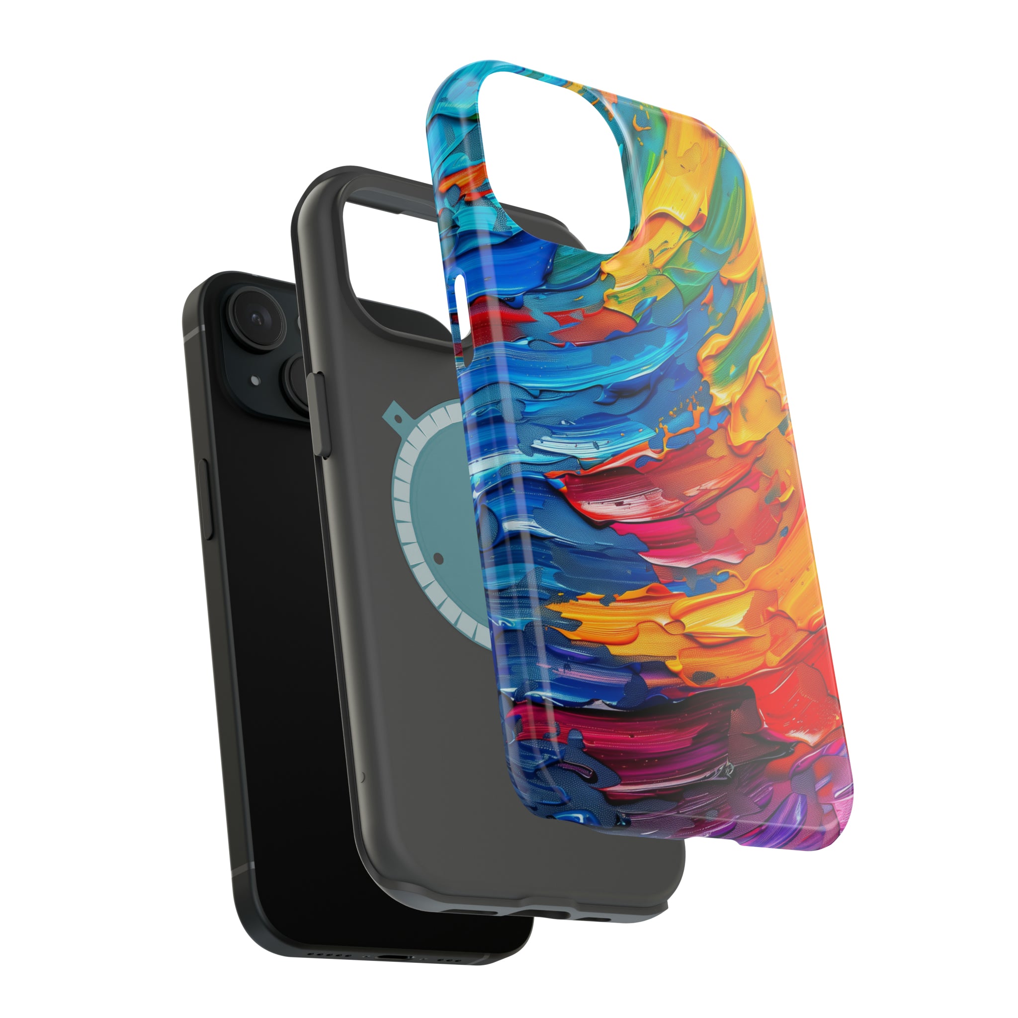 STIKISS™ Oil Paints Collection 01-015 Rainbow iPhone MagSafe Tough Case