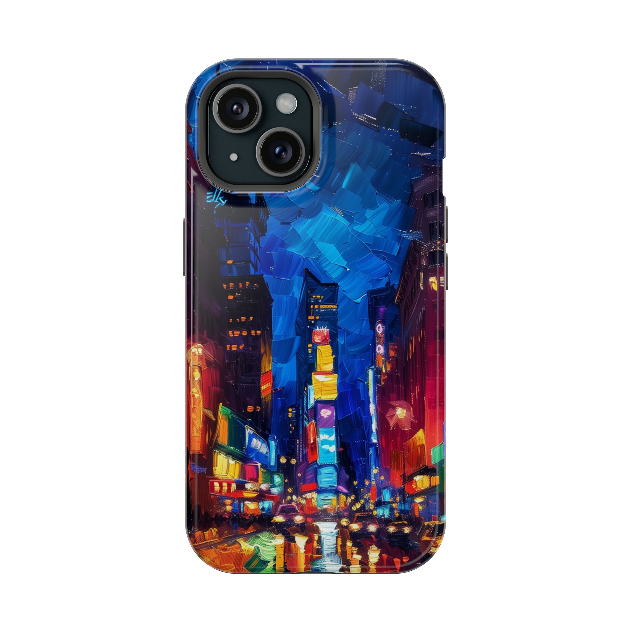 STIKISS™ Oil Paints Collection 01-006 Times Square iPhone MagSafe Tough Case