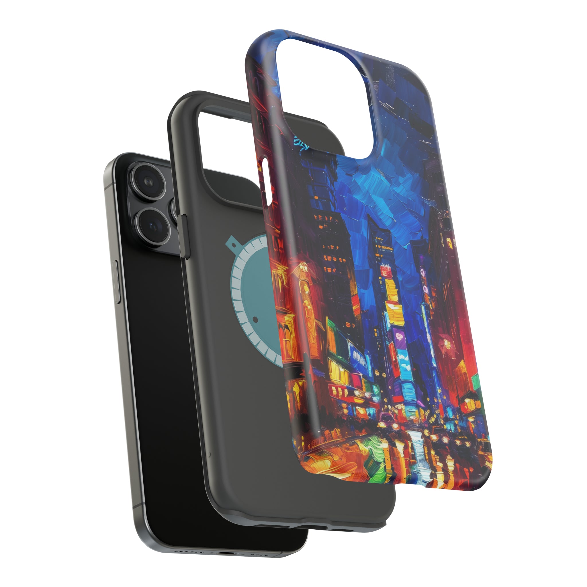 STIKISS™ Oil Paints Collection 01-006 Times Square iPhone MagSafe Tough Case