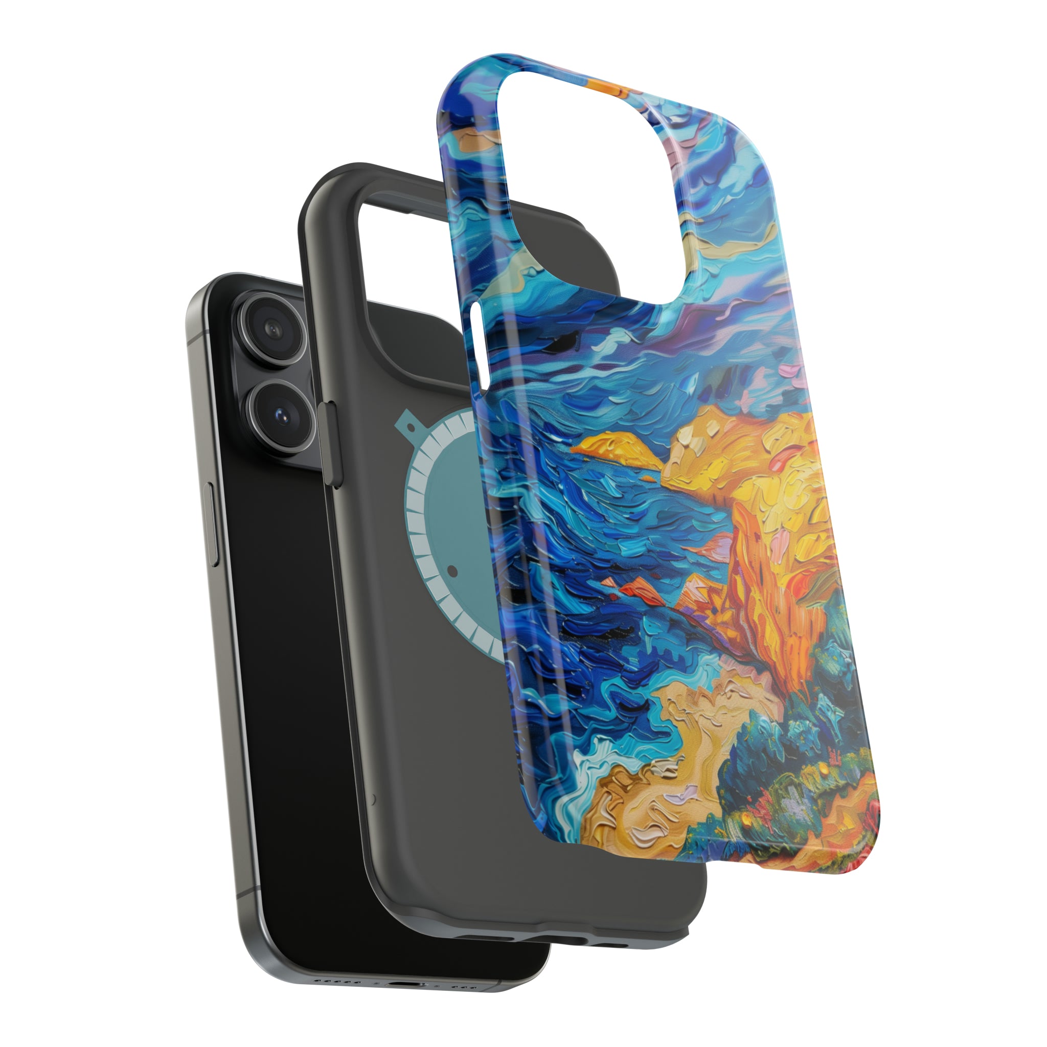 STIKISS™ Oil Paints Collection 01-011 Big Sur iPhone MagSafe Tough Case