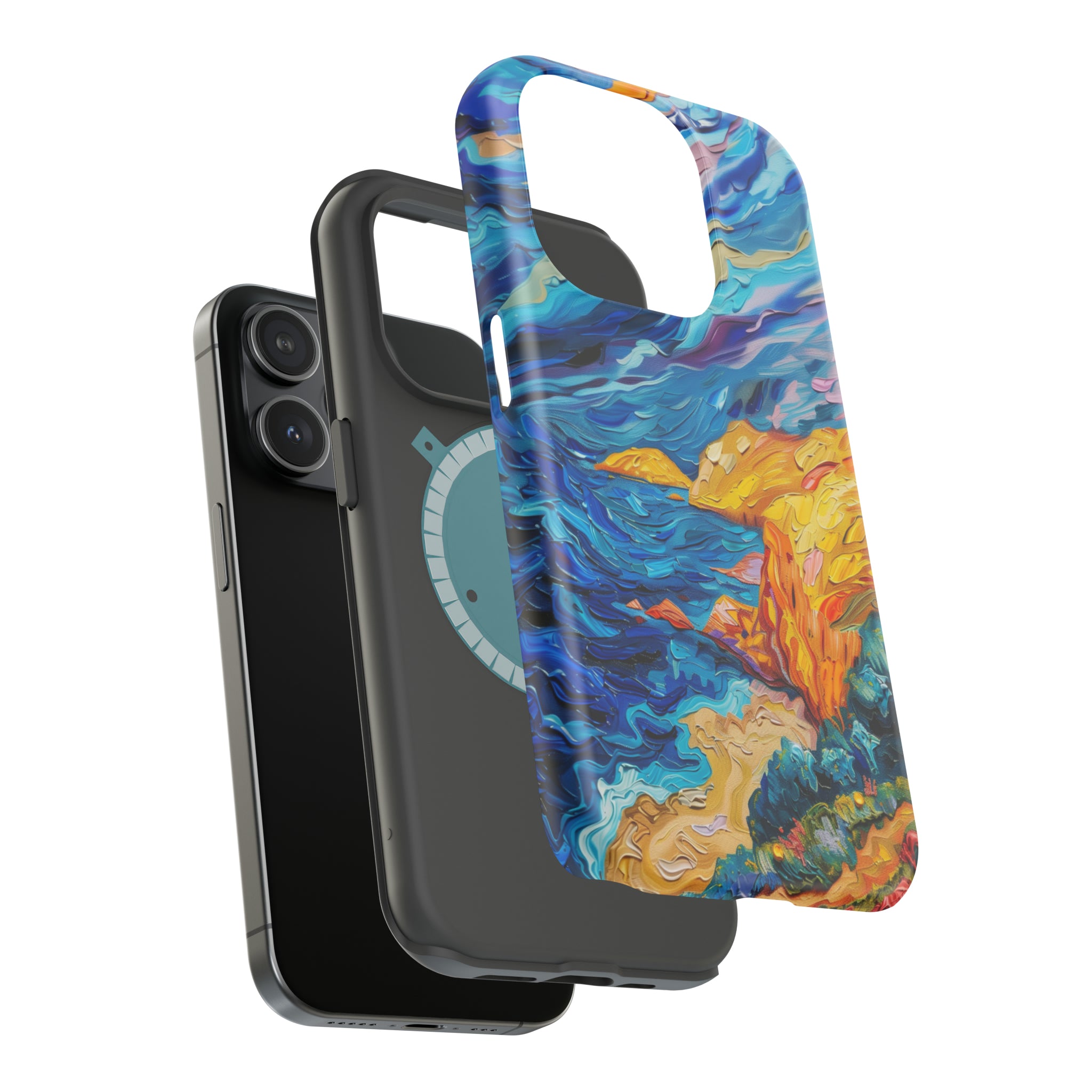 STIKISS™ Oil Paints Collection 01-011 Big Sur iPhone MagSafe Tough Case