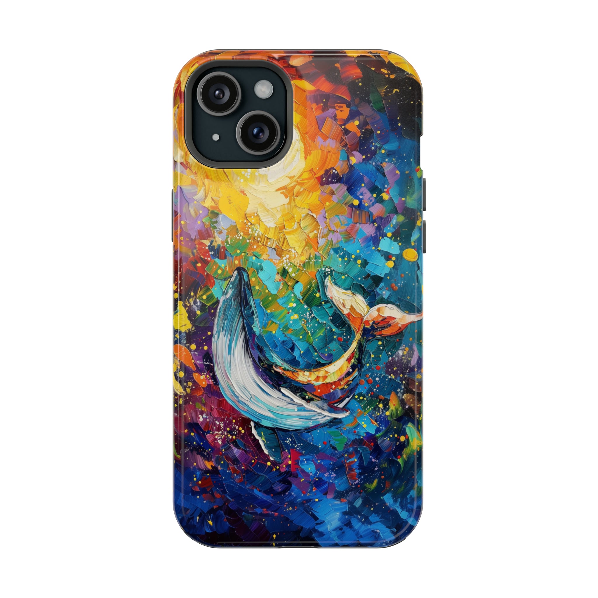 STIKISS™ Oil Paints Collection 01-019 Whale iPhone MagSafe Tough Case