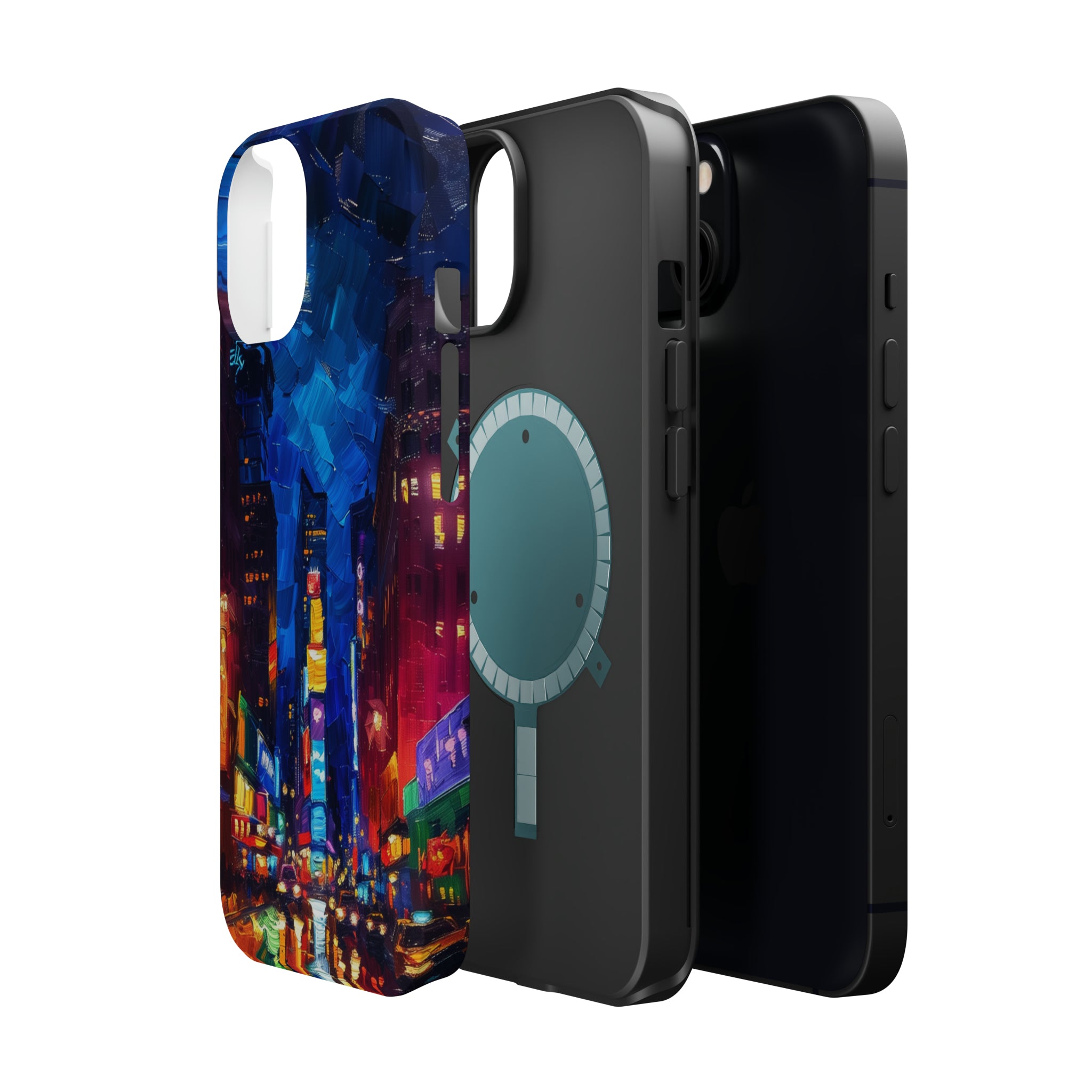 STIKISS™ Oil Paints Collection 01-006 Times Square iPhone MagSafe Tough Case