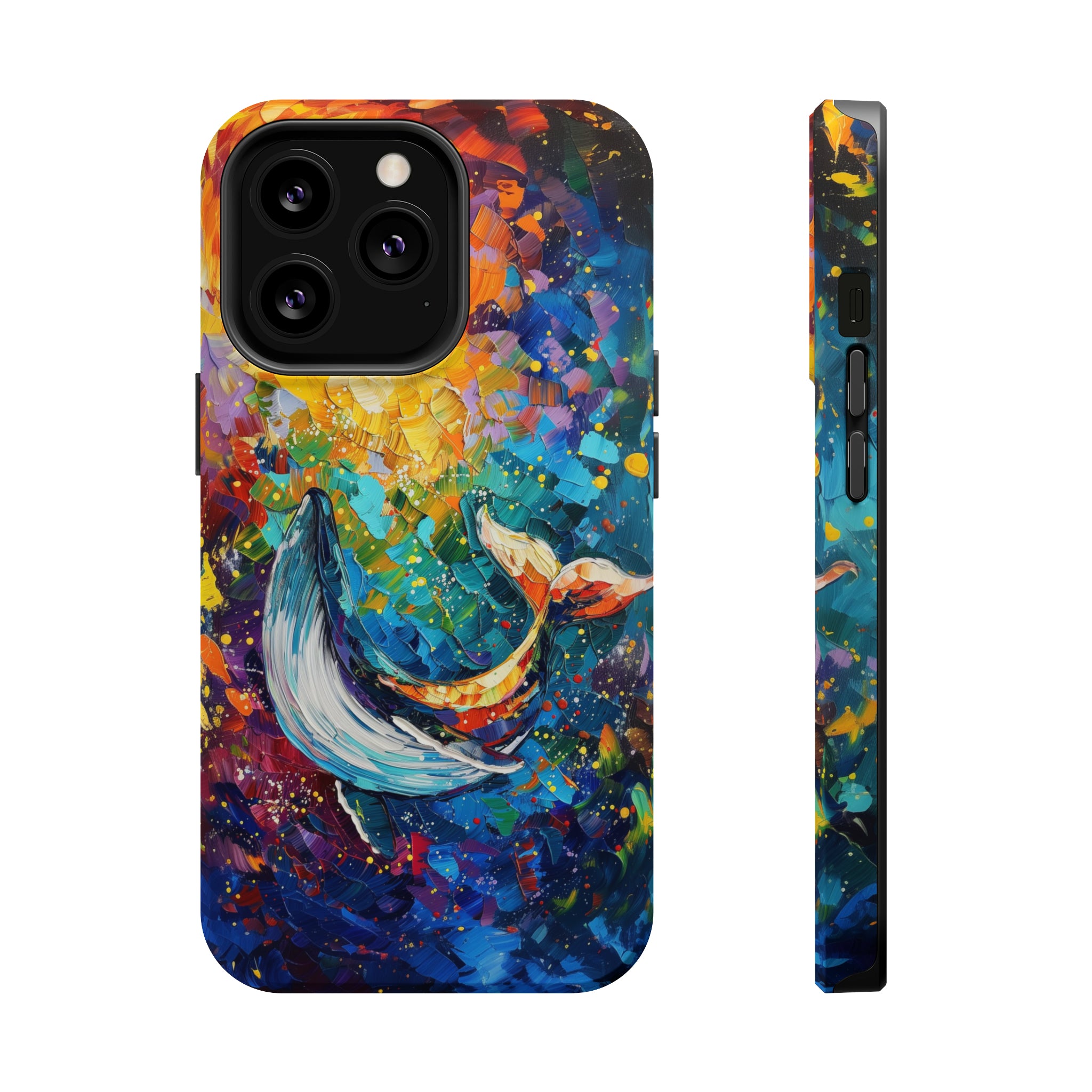 STIKISS™ Oil Paints Collection 01-019 Whale iPhone MagSafe Tough Case