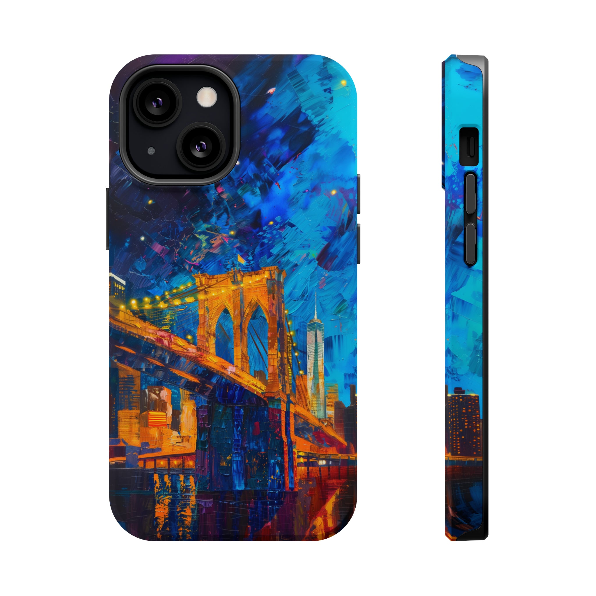 STIKISS™ Oil Paints Collection 01-007 Brooklyn Bridge iPhone MagSafe Tough Case