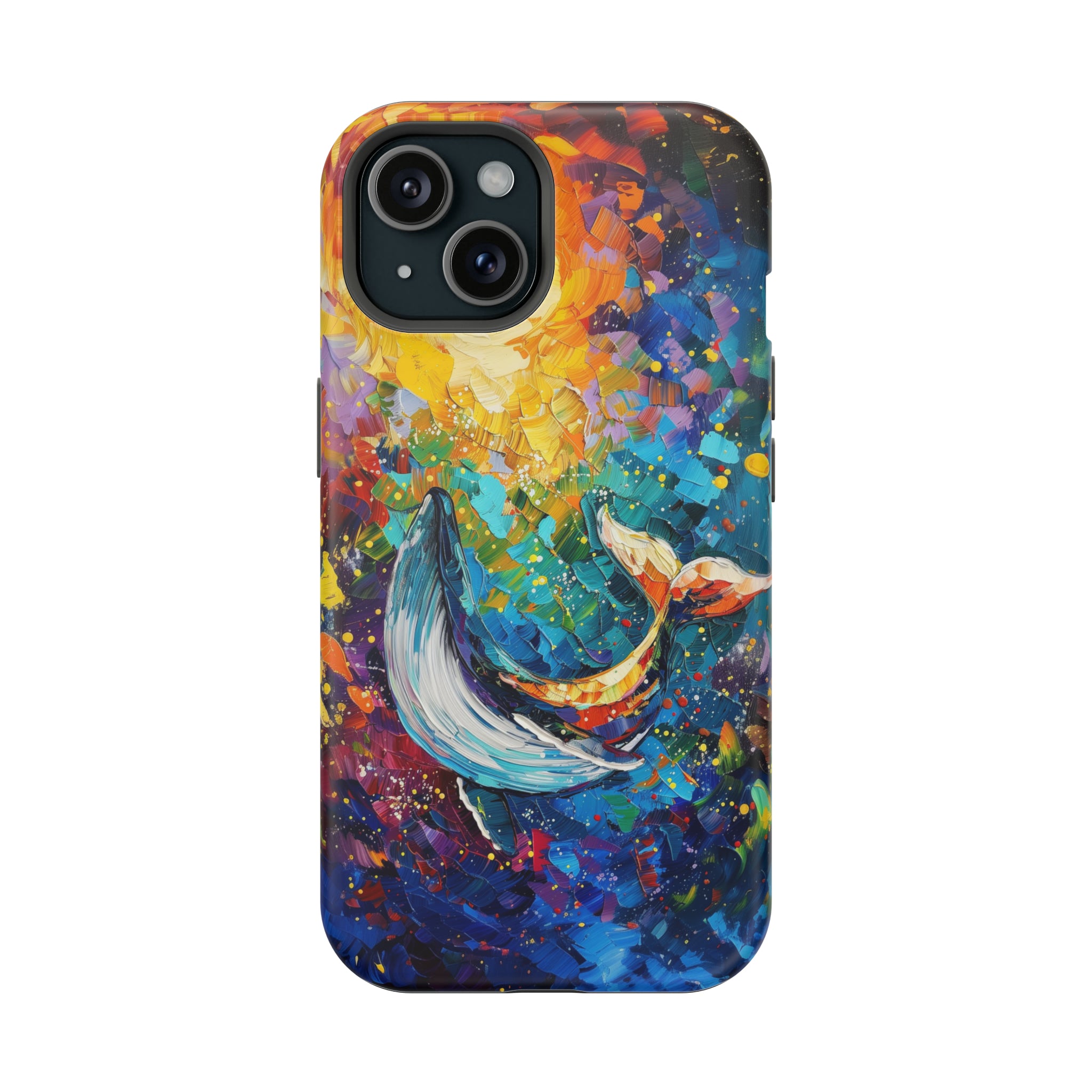 STIKISS™ Oil Paints Collection 01-019 Whale iPhone MagSafe Tough Case