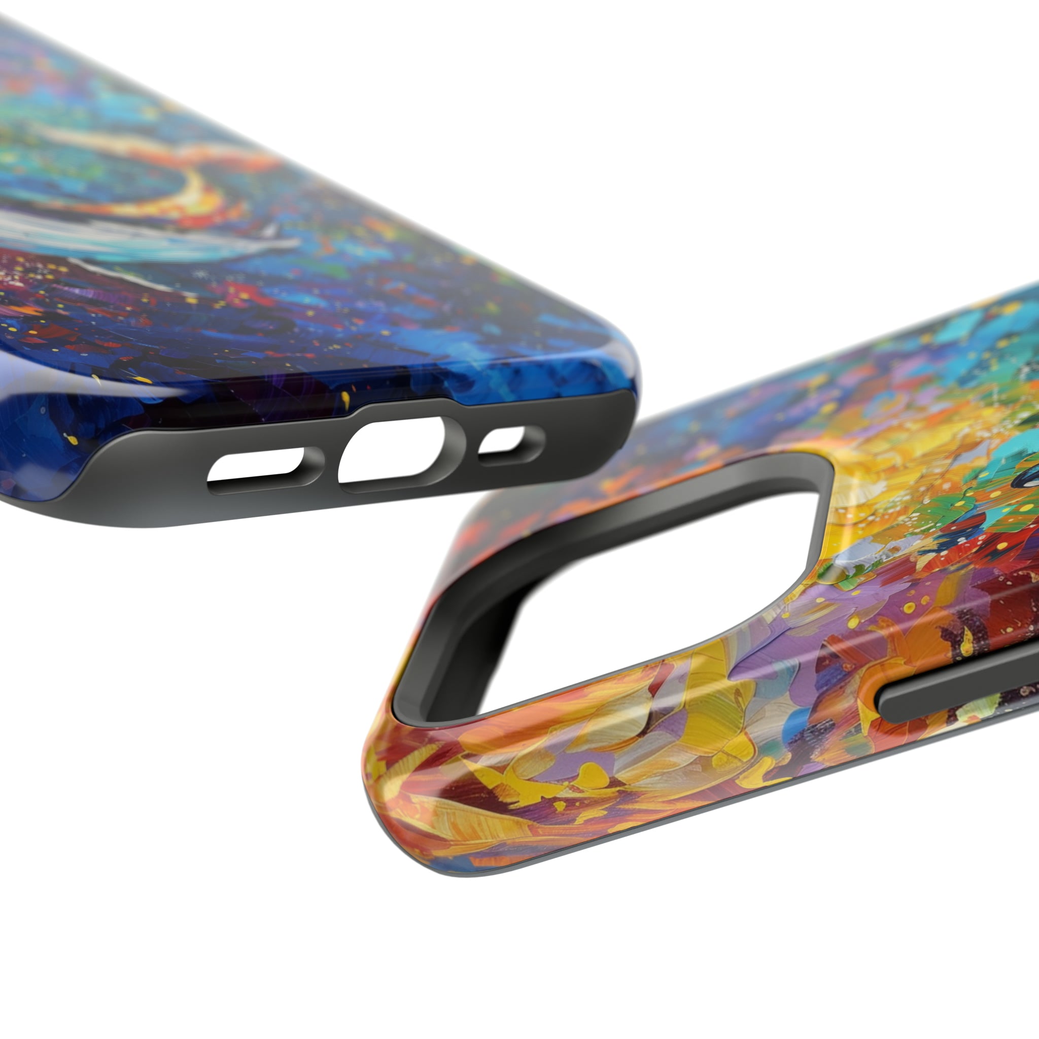 STIKISS™ Oil Paints Collection 01-019 Whale iPhone MagSafe Tough Case