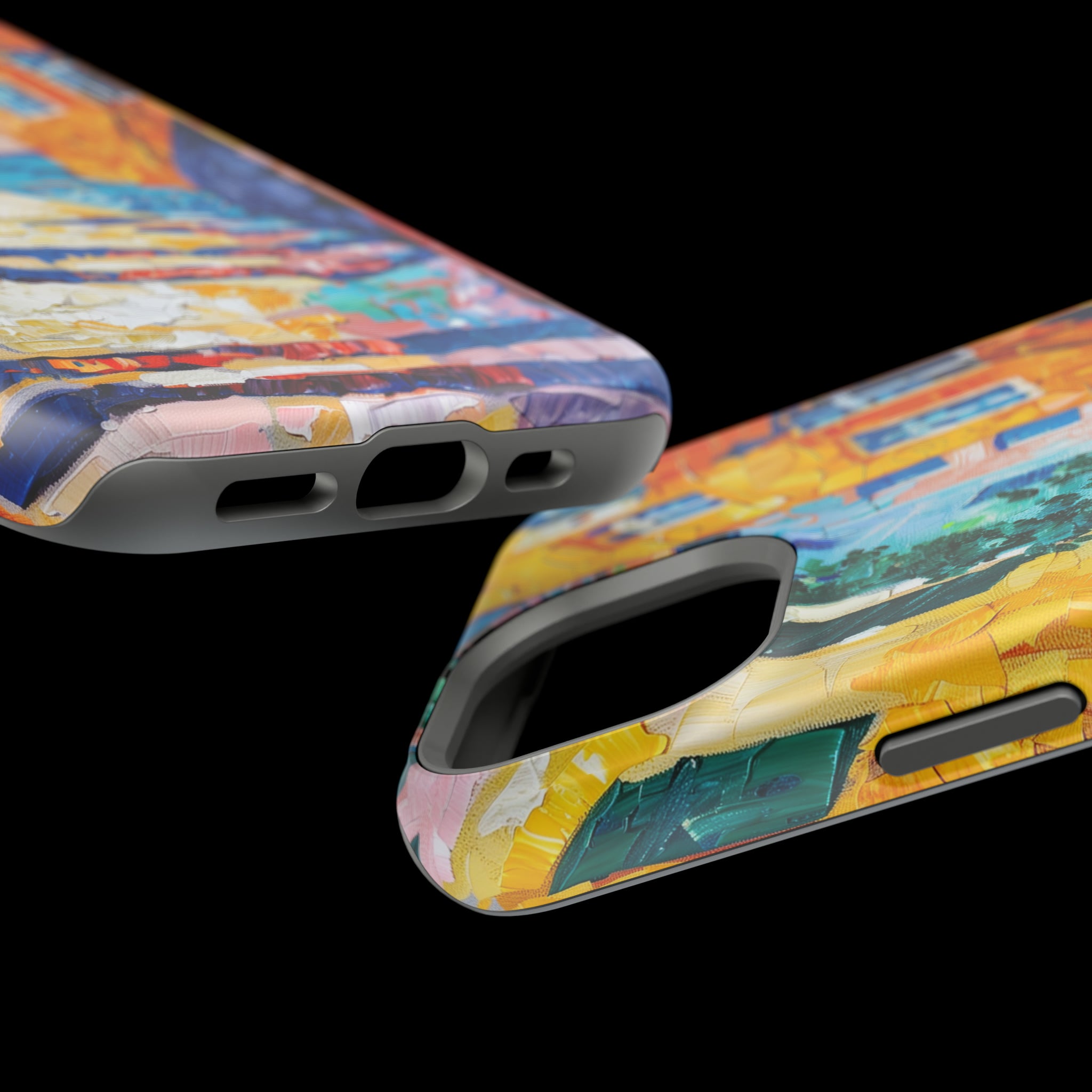 STIKISS™ Oil Paints Collection 01-014 Cozy Alleyway iPhone MagSafe Tough Case