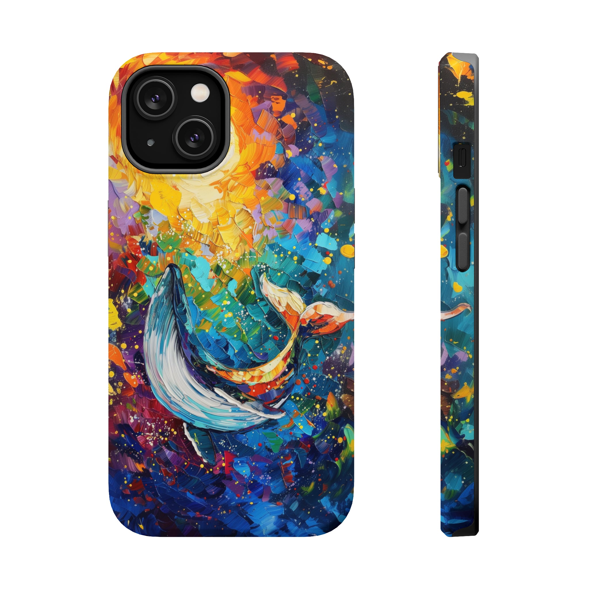 STIKISS™ Oil Paints Collection 01-019 Whale iPhone MagSafe Tough Case