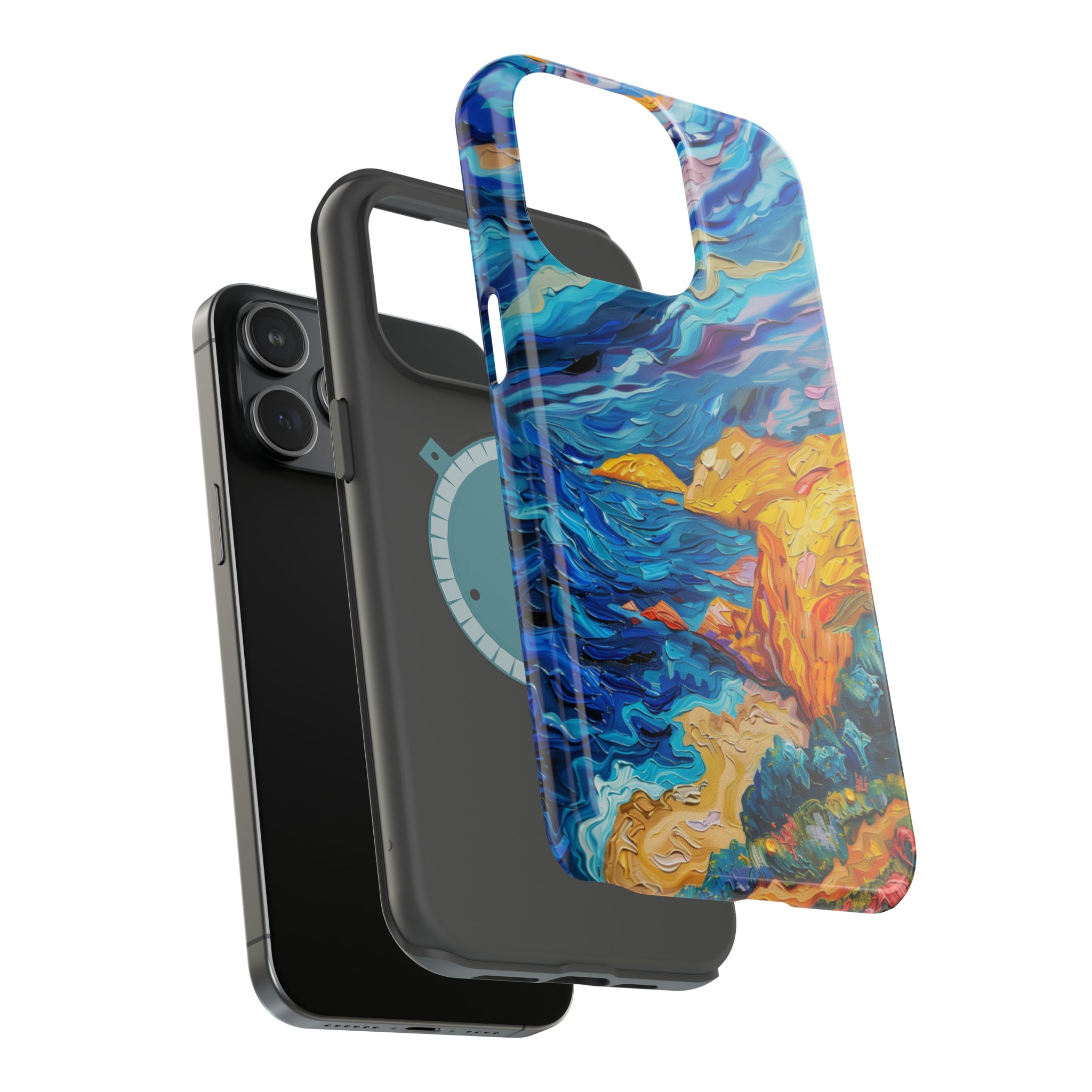 STIKISS™ Oil Paints Collection 01-011 Big Sur iPhone MagSafe Tough Case