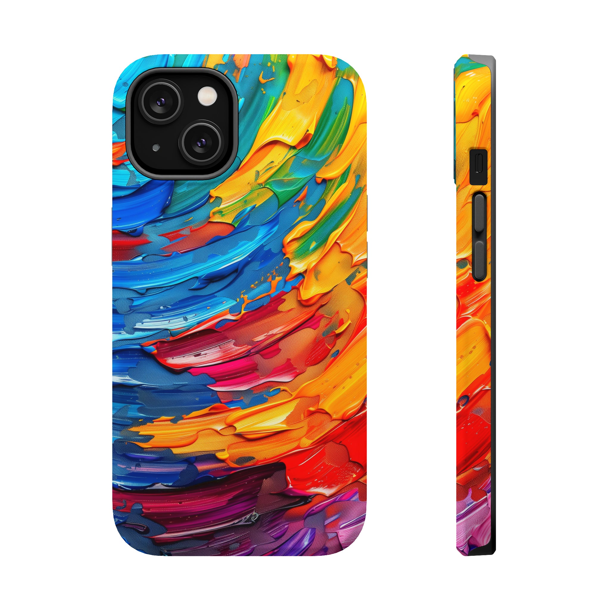 STIKISS™ Oil Paints Collection 01-015 Rainbow iPhone MagSafe Tough Case